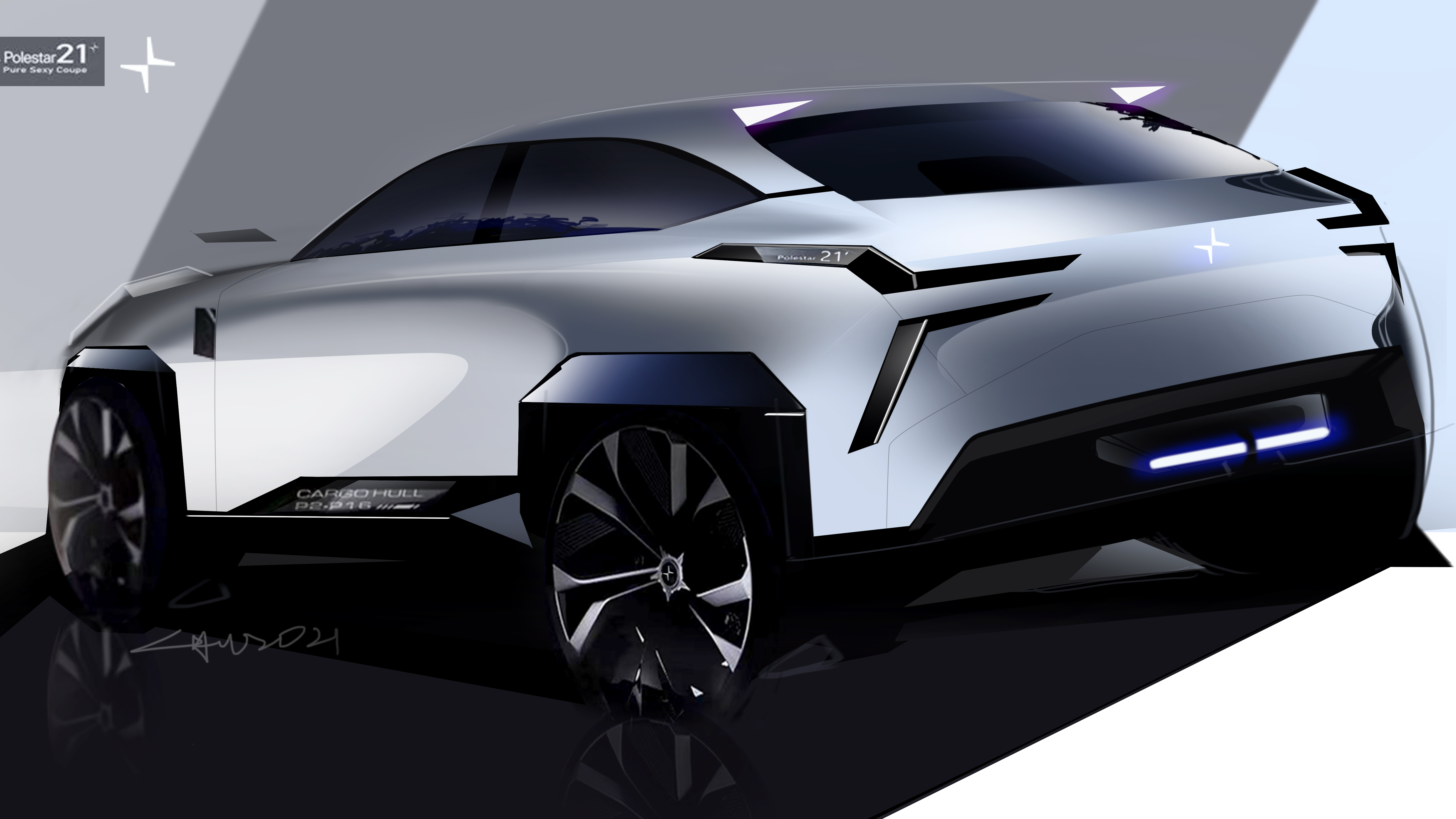 Car design, sketch，