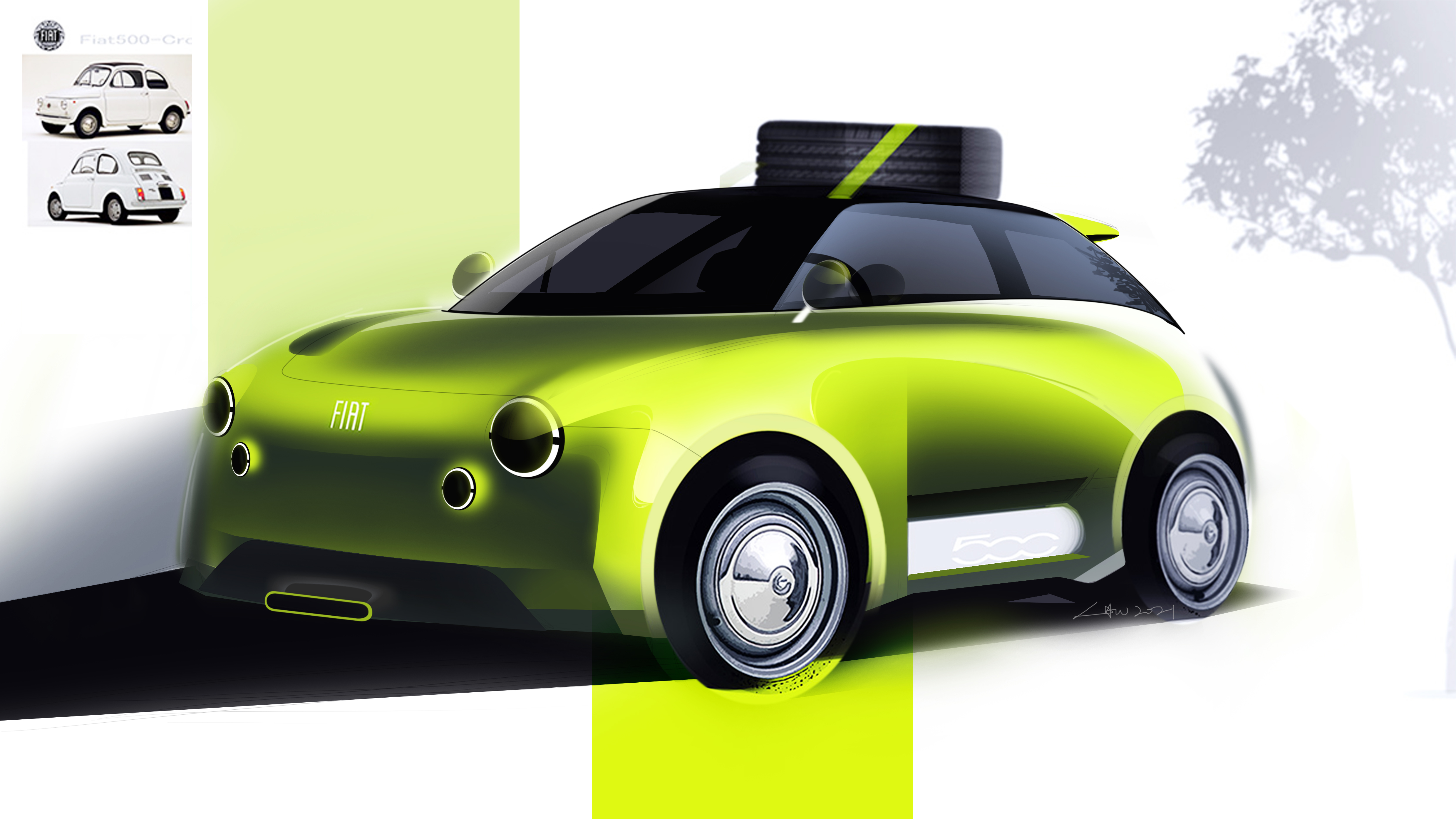 Car design, sketch，