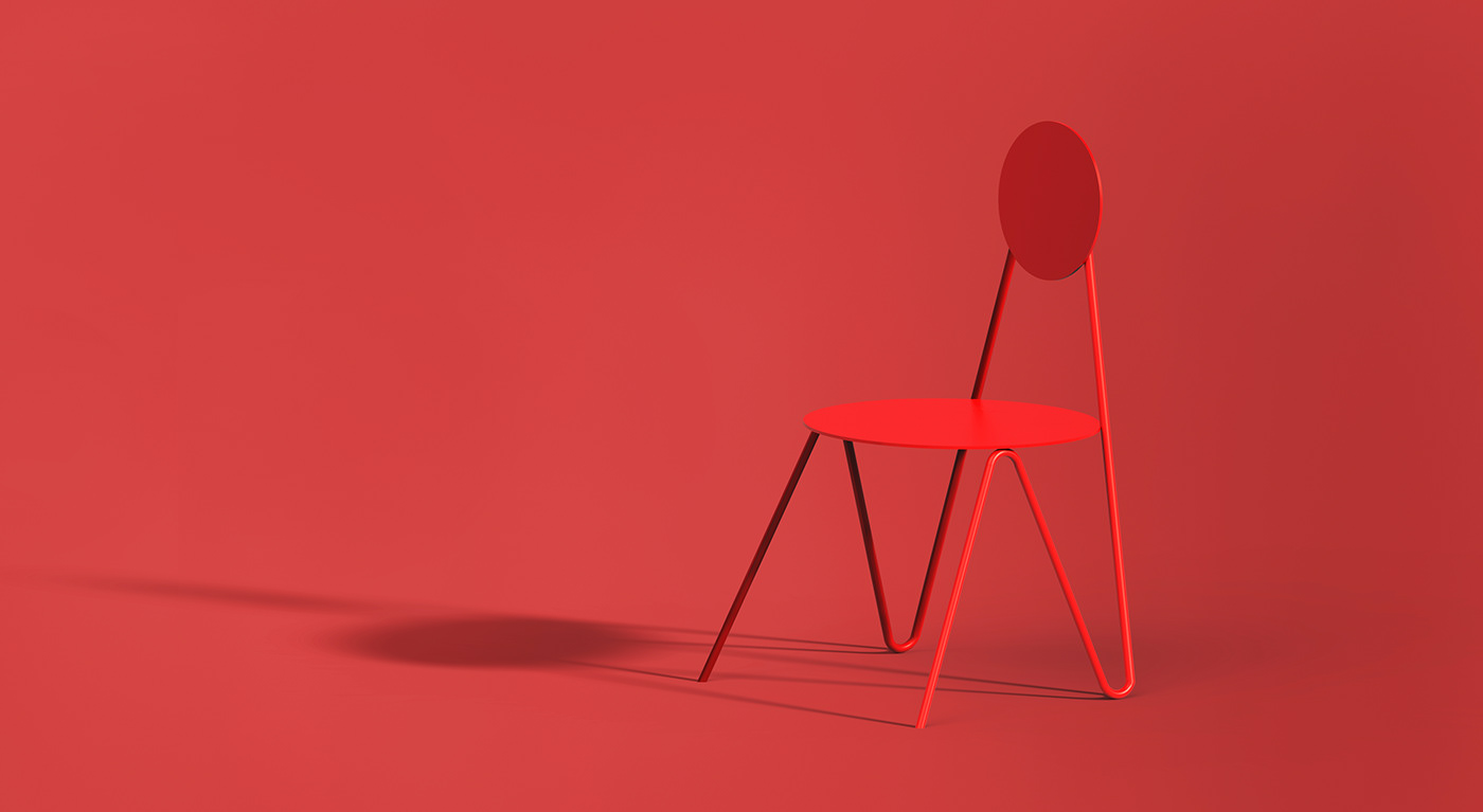 chair，outdoors，product design，Metal，