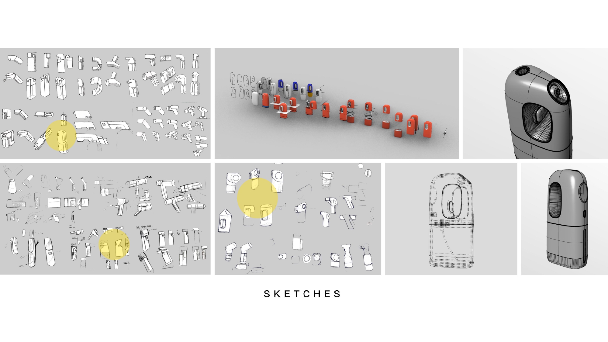 product design，industrial design，Keyshot rendering，sample reels，Disinfection spray gun，