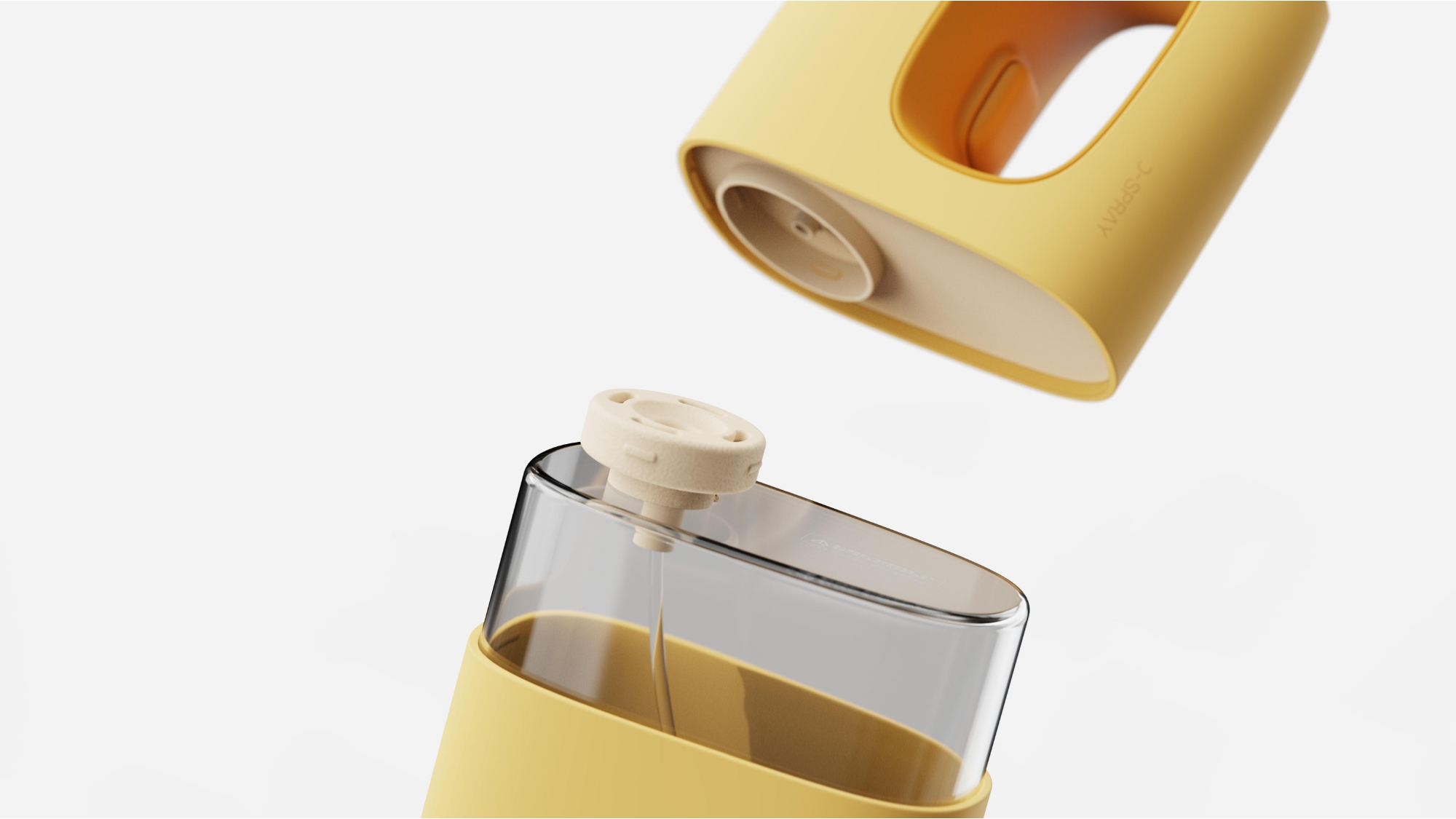 product design，industrial design，Keyshot rendering，sample reels，Disinfection spray gun，