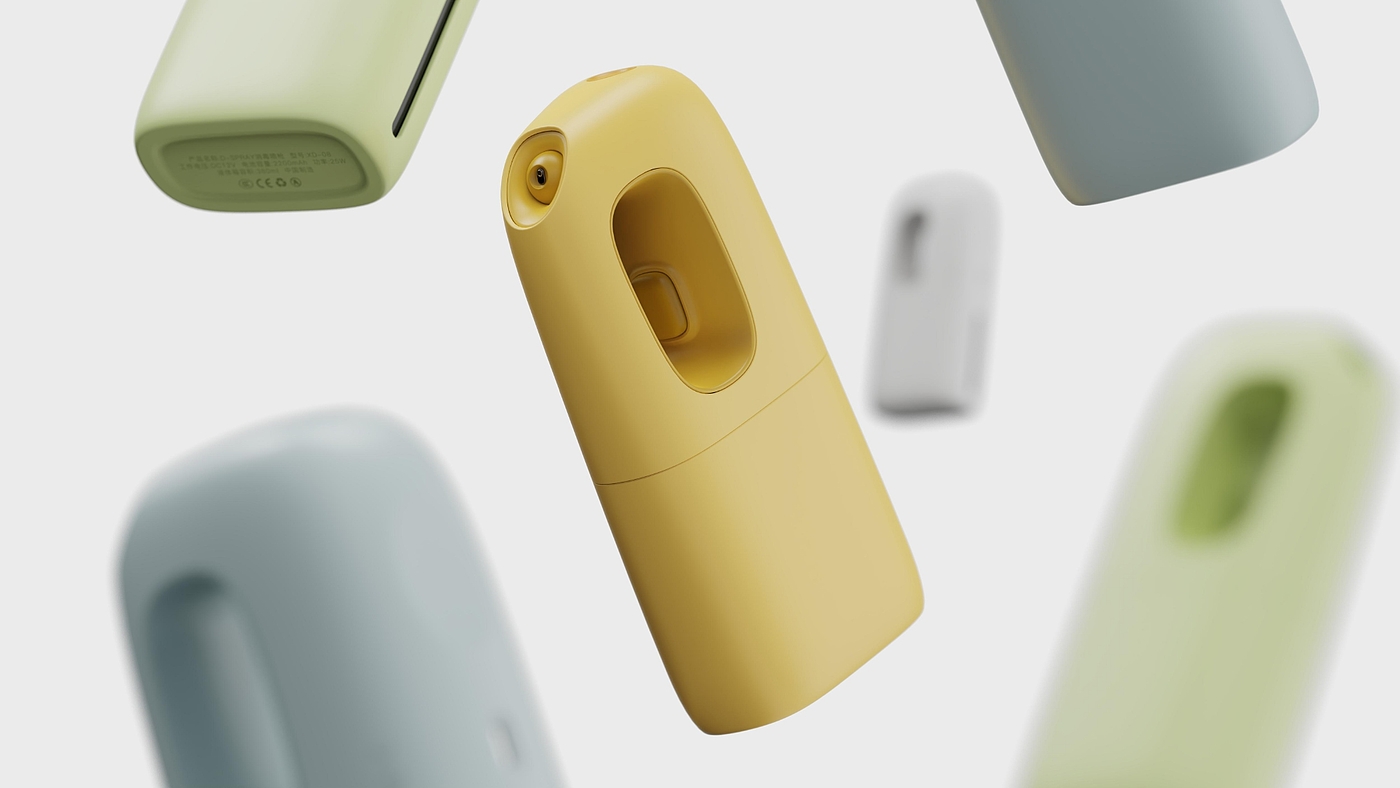 product design，industrial design，Keyshot rendering，sample reels，Disinfection spray gun，