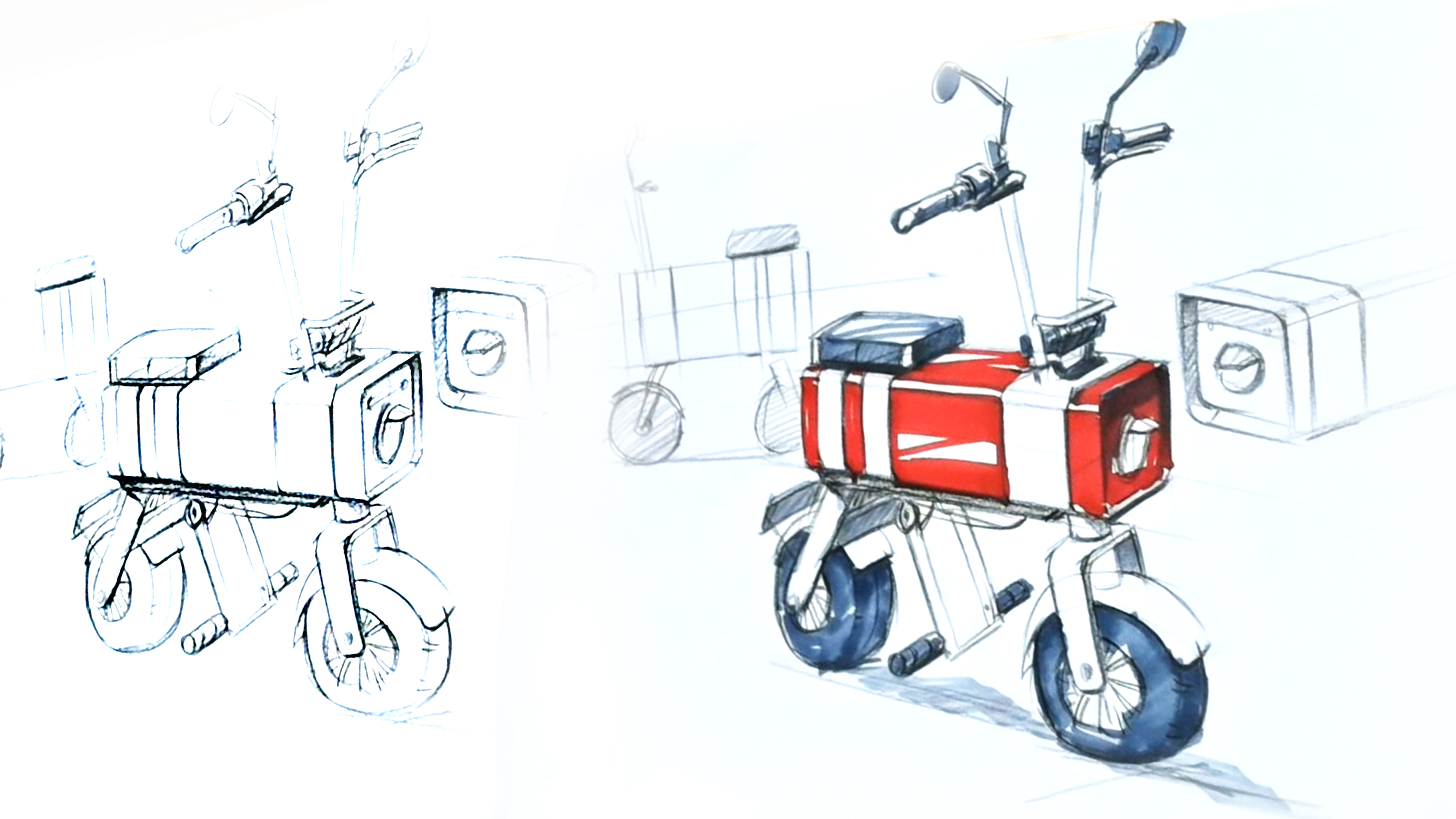 White fox design，product design，industrial design，packing，Motorcycles，Electric vehicle，vehicle，