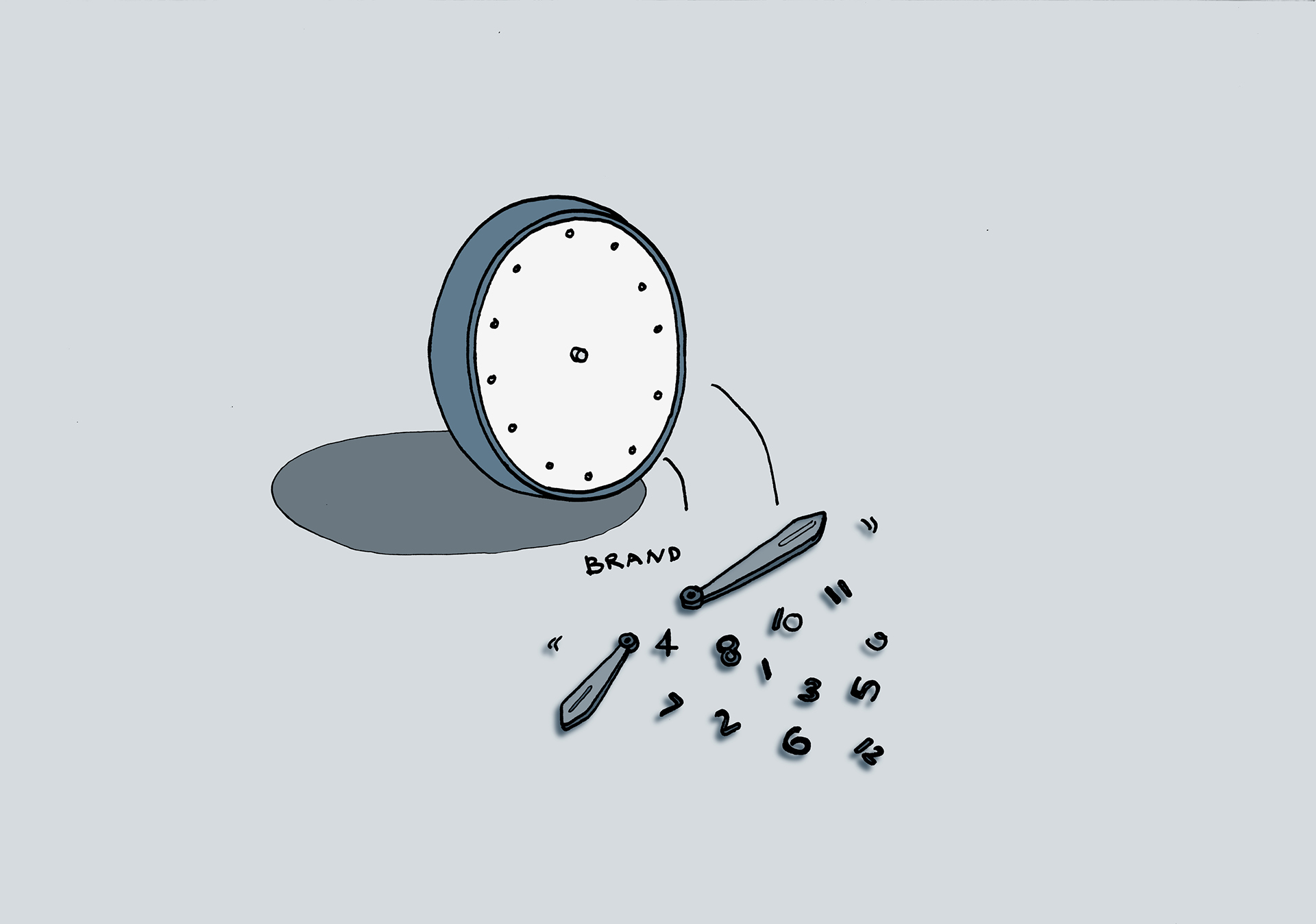 Wrist watch，concise，concept，