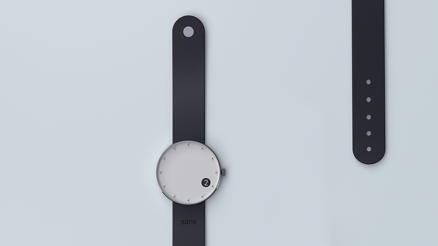 Wrist watch，concise，concept，