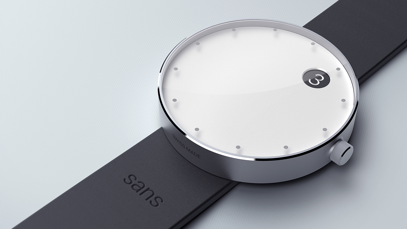 Wrist watch，concise，concept，