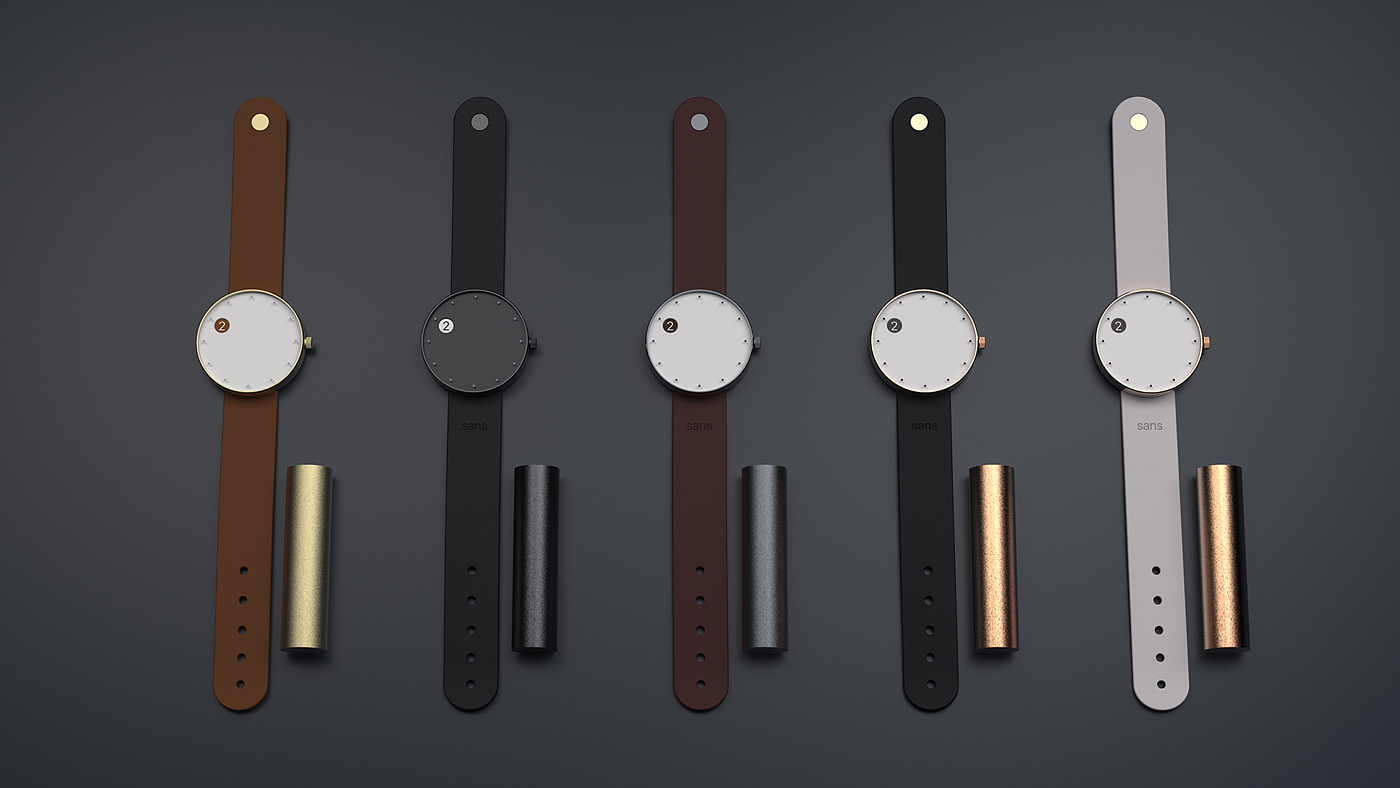 Wrist watch，concise，concept，
