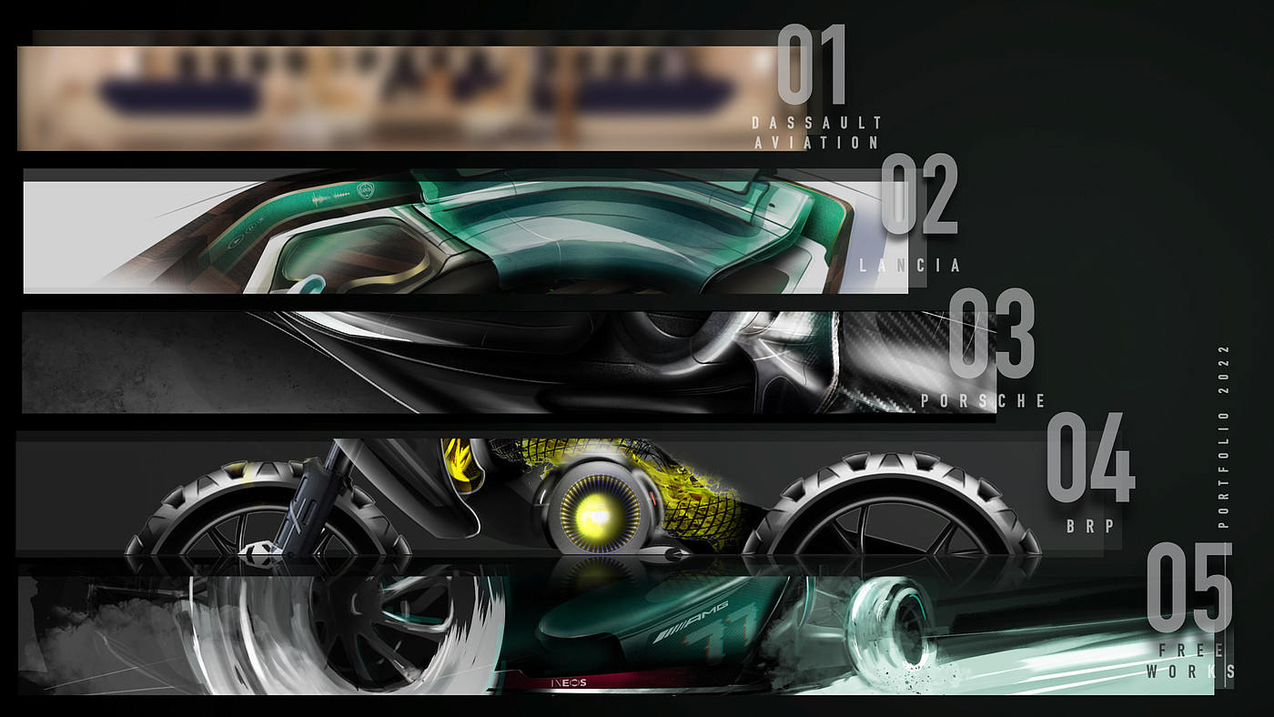 motorcycle，automobile，Sketch，conceptual design，