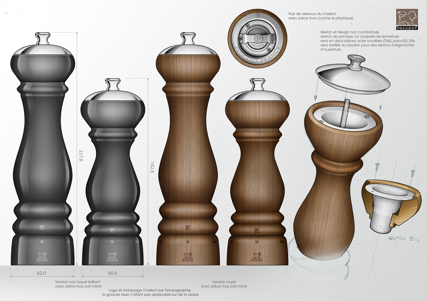 Reprint，kitchen，articles，Seasoning，Pepper mill，peugeot，