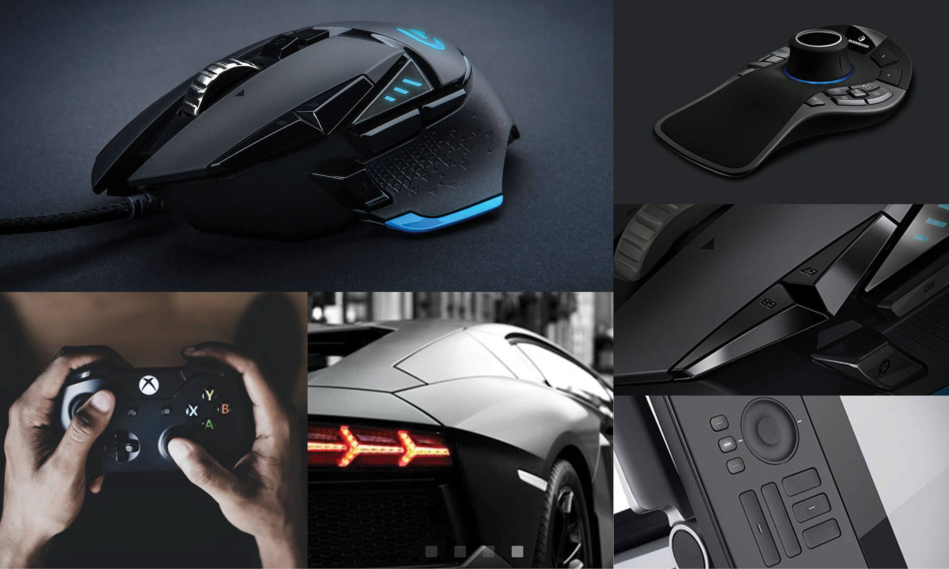 concept，Game handle，Logitech，