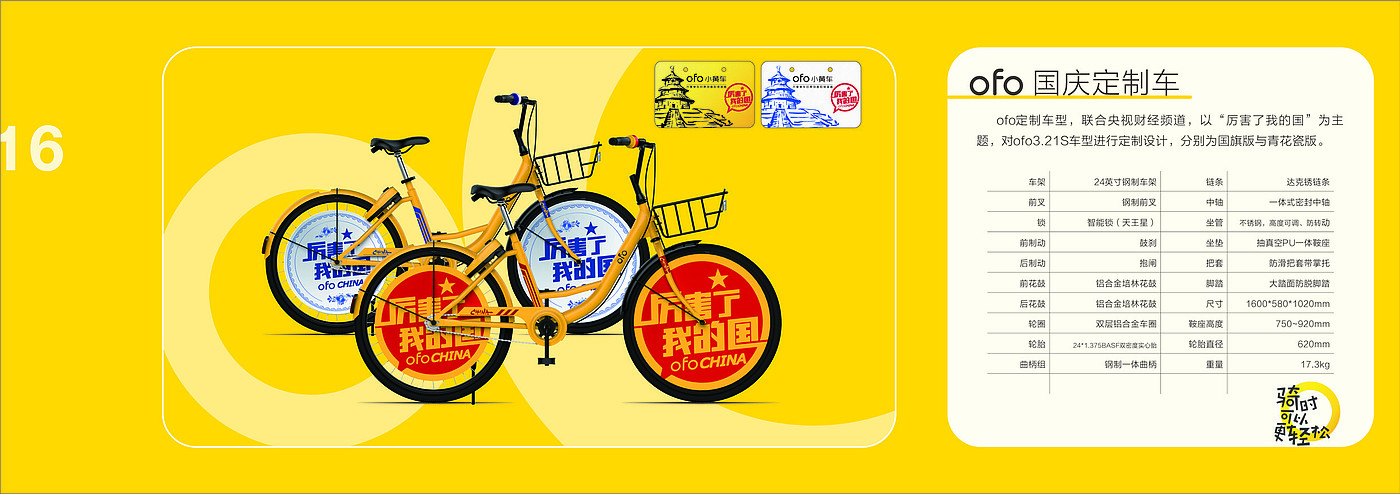 交通工具，单车设计，外观设计，IP设计，共享出行，ofo，小黄车，