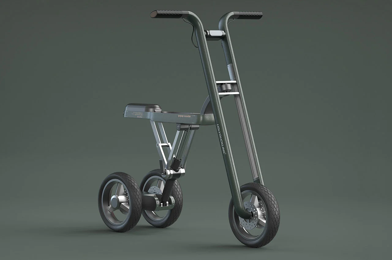 Simplicity，Electric bicycle，deformation，Scooter，traffic，Popup Scooter，