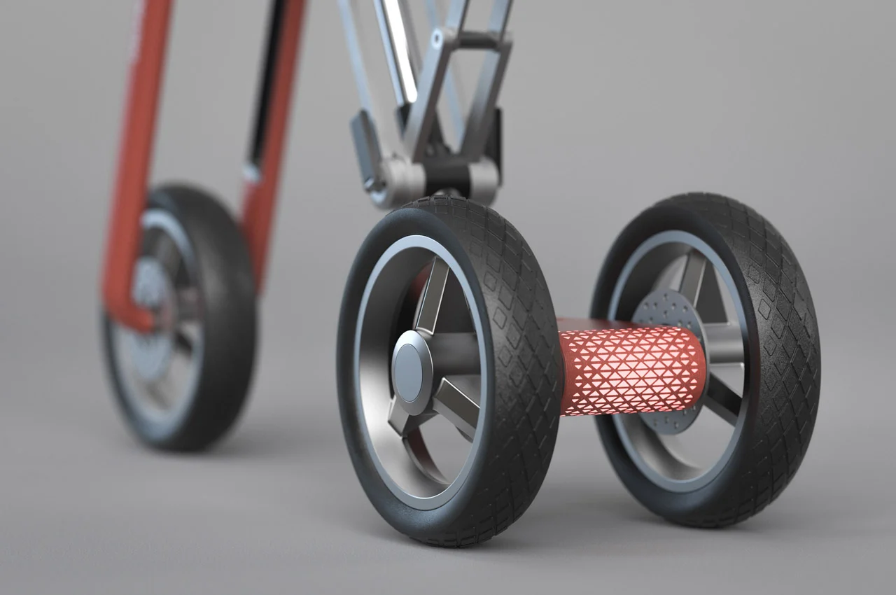 Simplicity，Electric bicycle，deformation，Scooter，traffic，Popup Scooter，