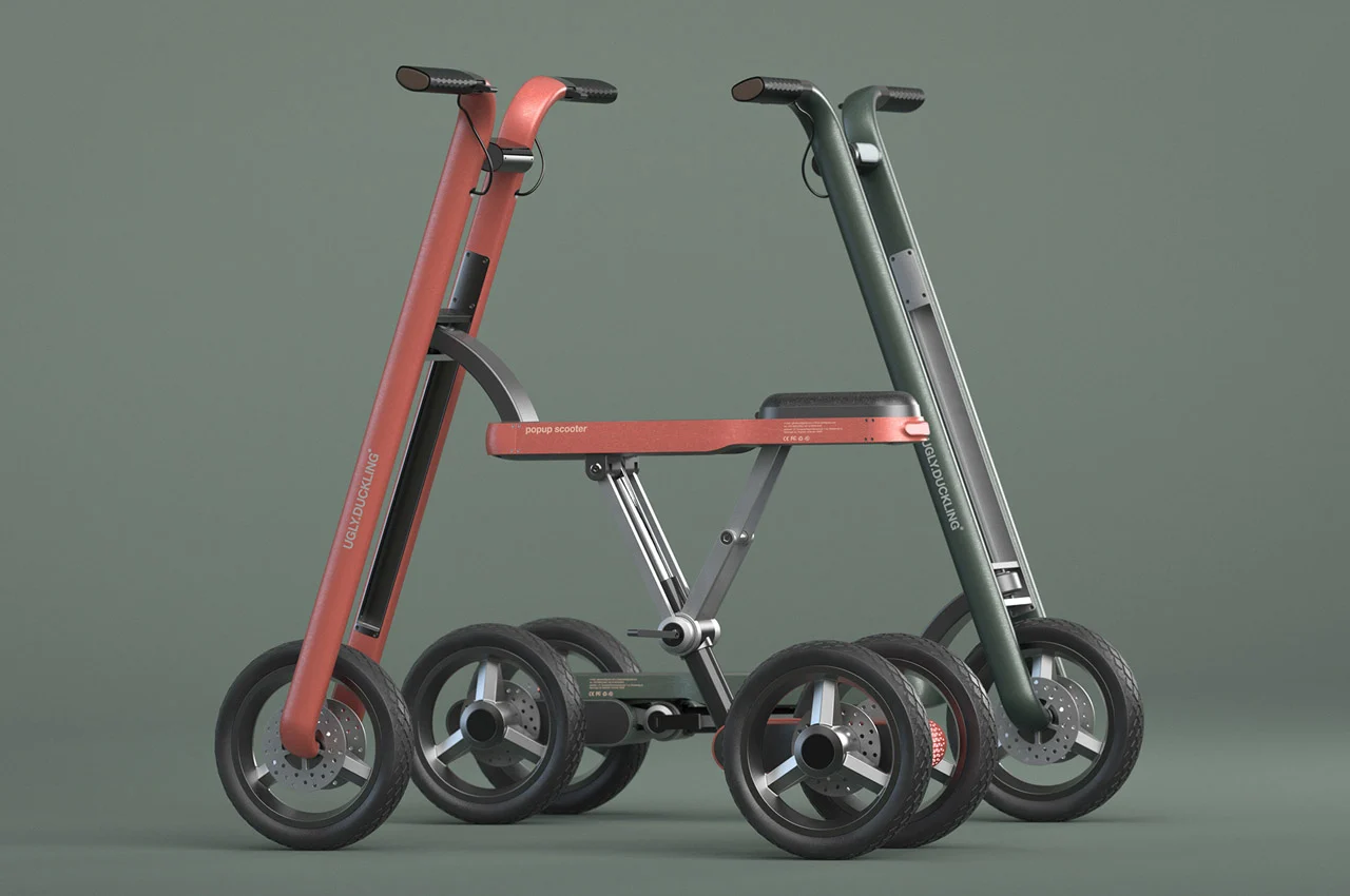 Simplicity，Electric bicycle，deformation，Scooter，traffic，Popup Scooter，