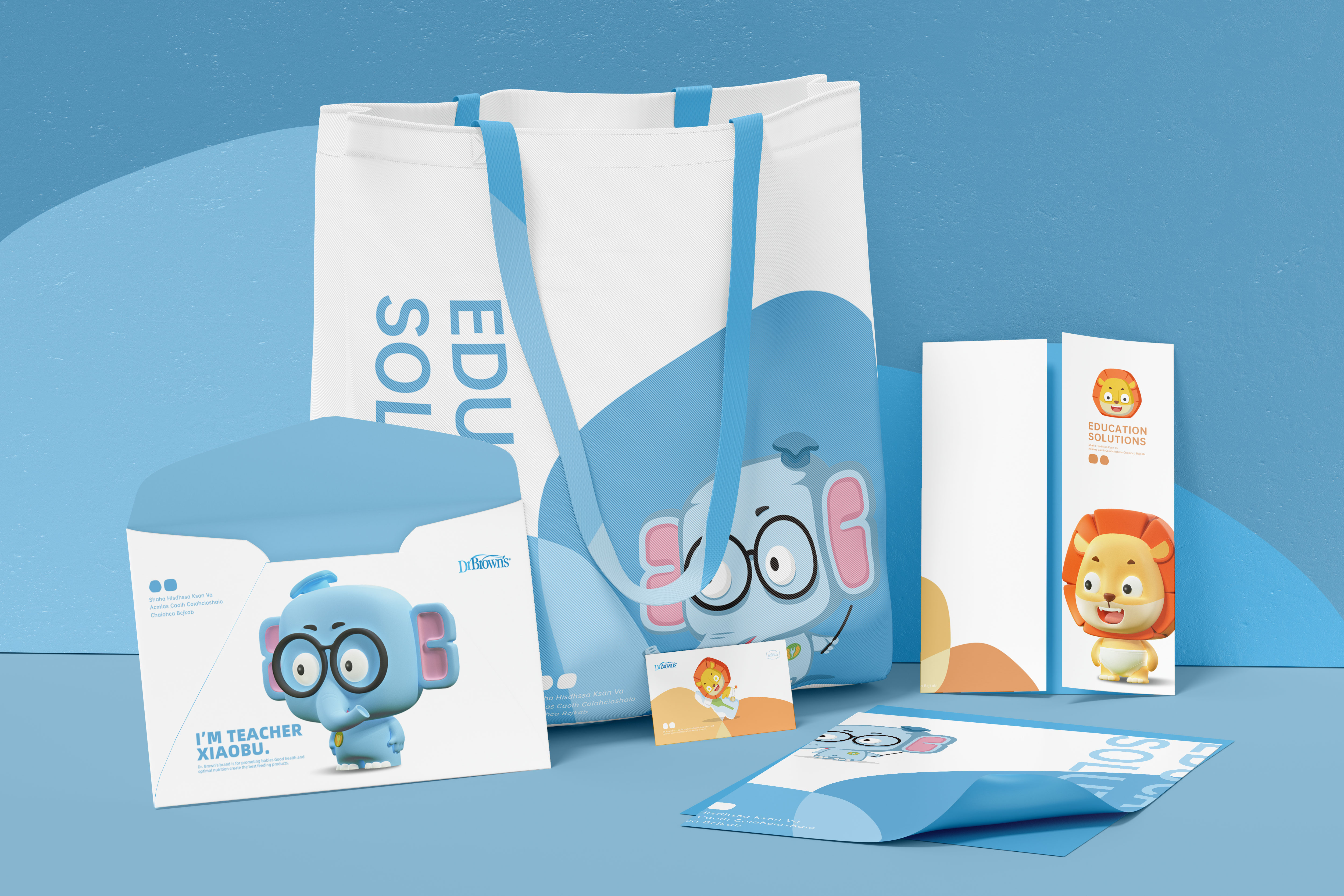 IP Design，Baby products，Bottle design，Brand vision，Dr. Brown，Baby elephant，lion，