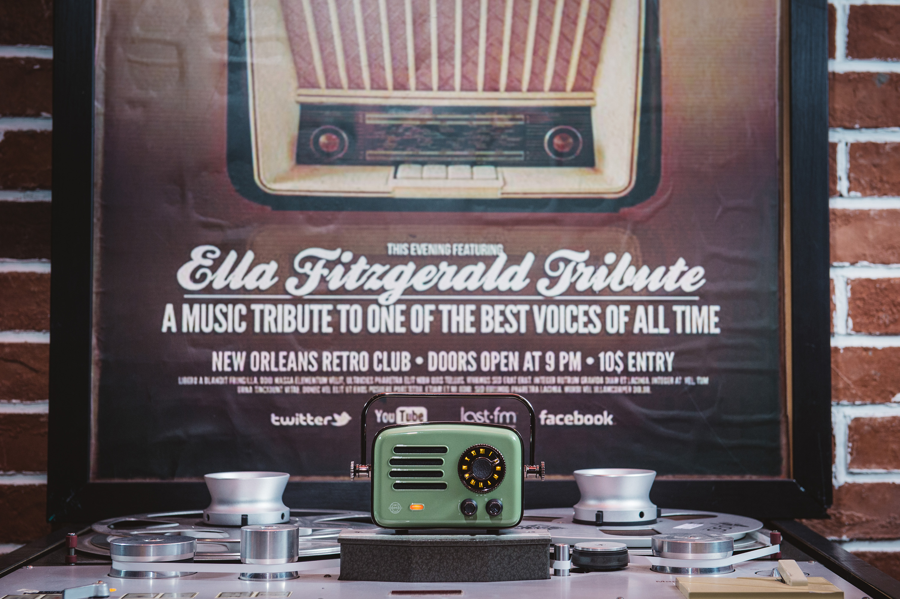 Elvis Presley，Bluetooth，loudspeaker box，radio，A&Z Design ，Retro，