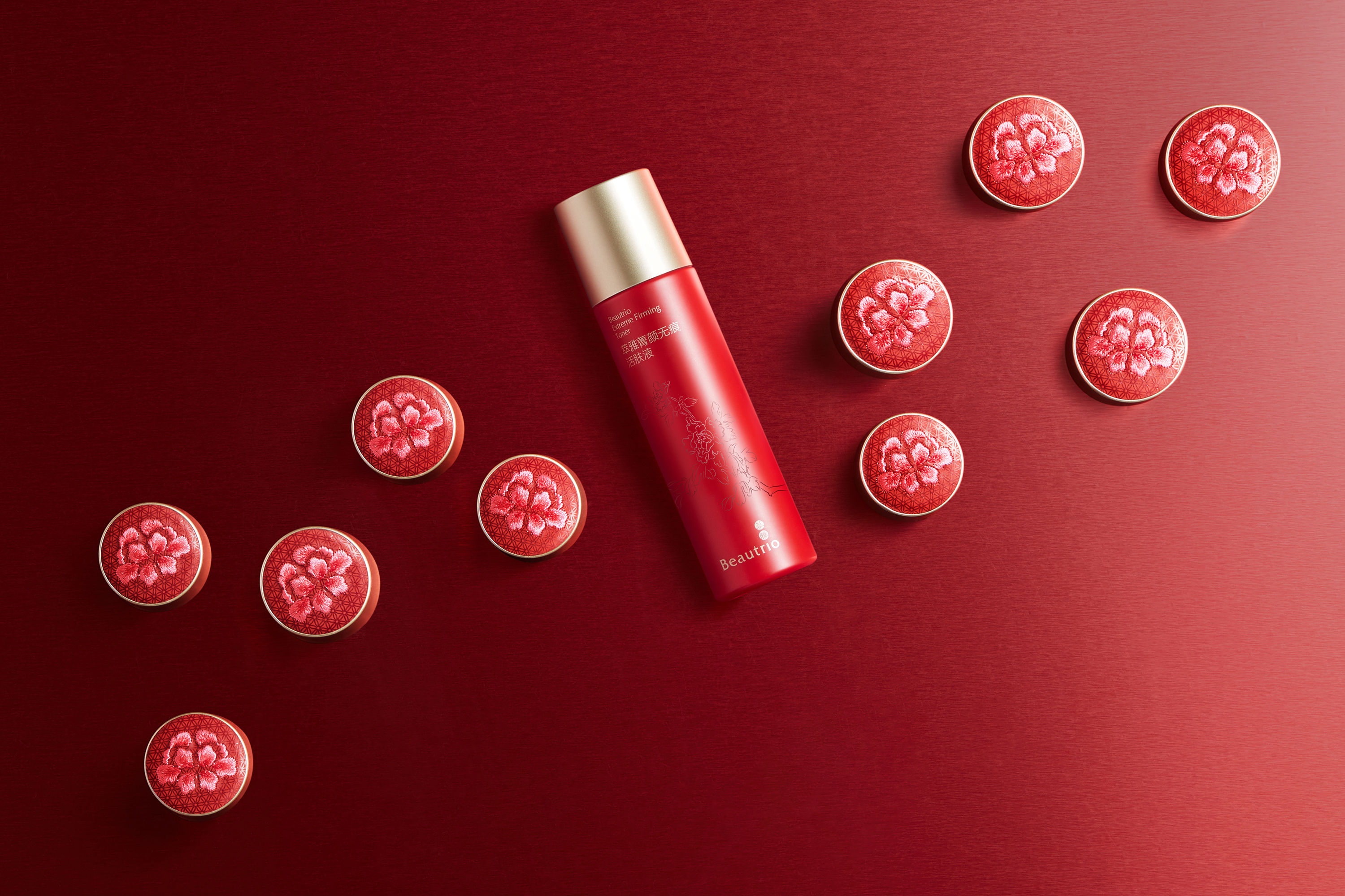 Beauty makeup，Embroidery，Chinese style，National tide，Intangible cultural heritage，Shangshan industrial design，packing design，If Award，