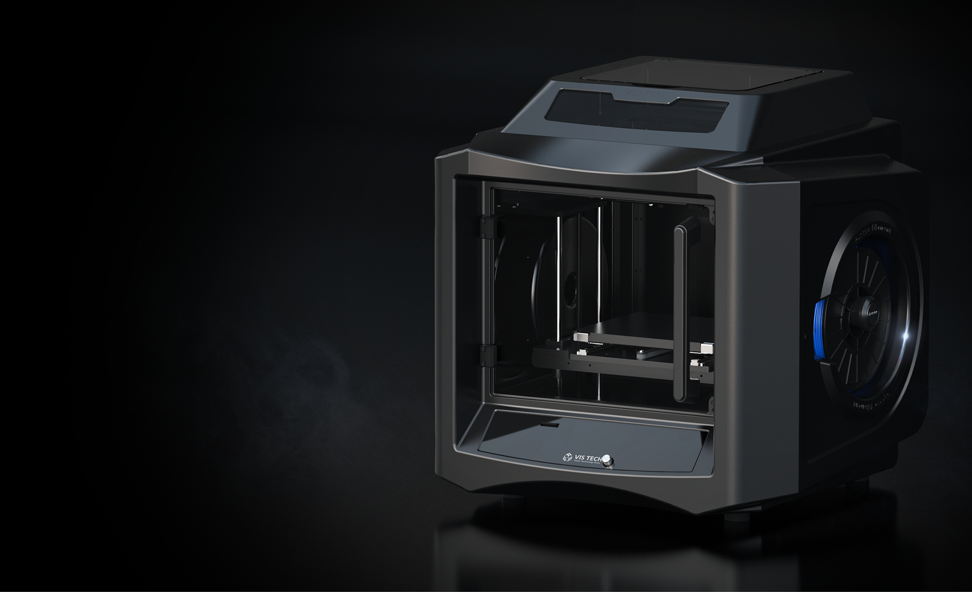 concept，Render，3D printer，black，