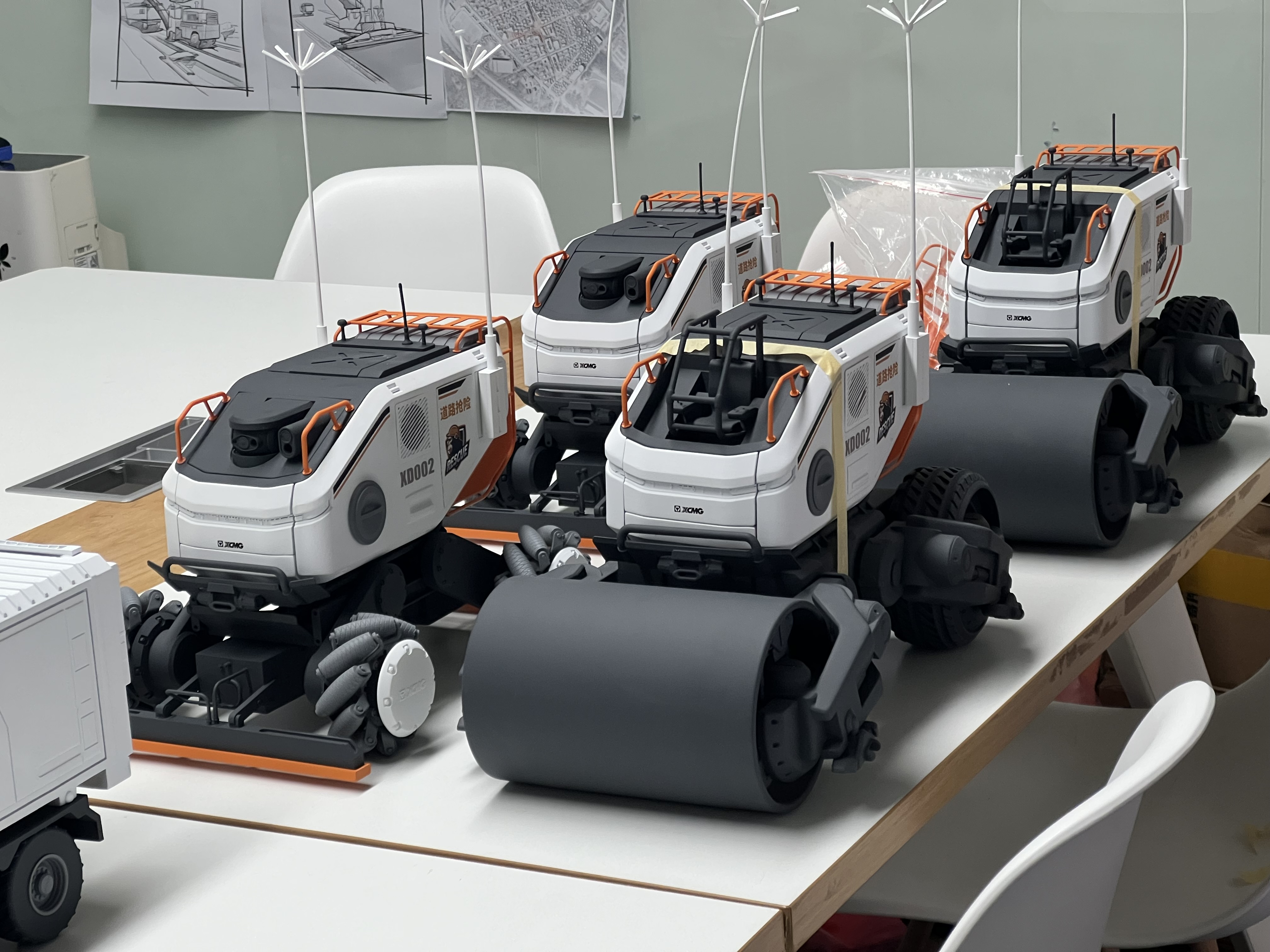 Design process，Design sketch，construction machinery，Roller，industrial design，Design，engineering design，machine design，