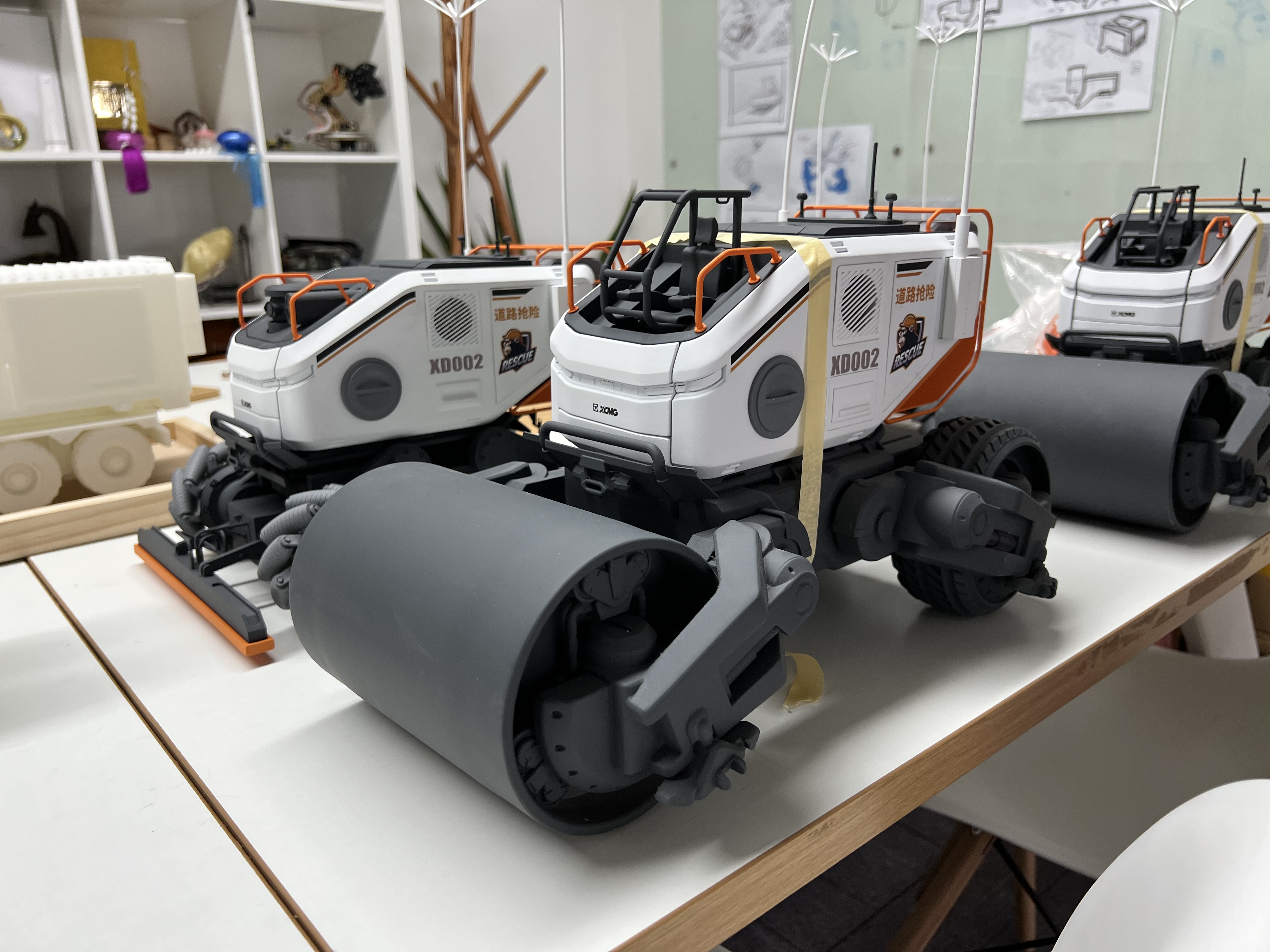 Design process，Design sketch，construction machinery，Roller，industrial design，Design，engineering design，machine design，