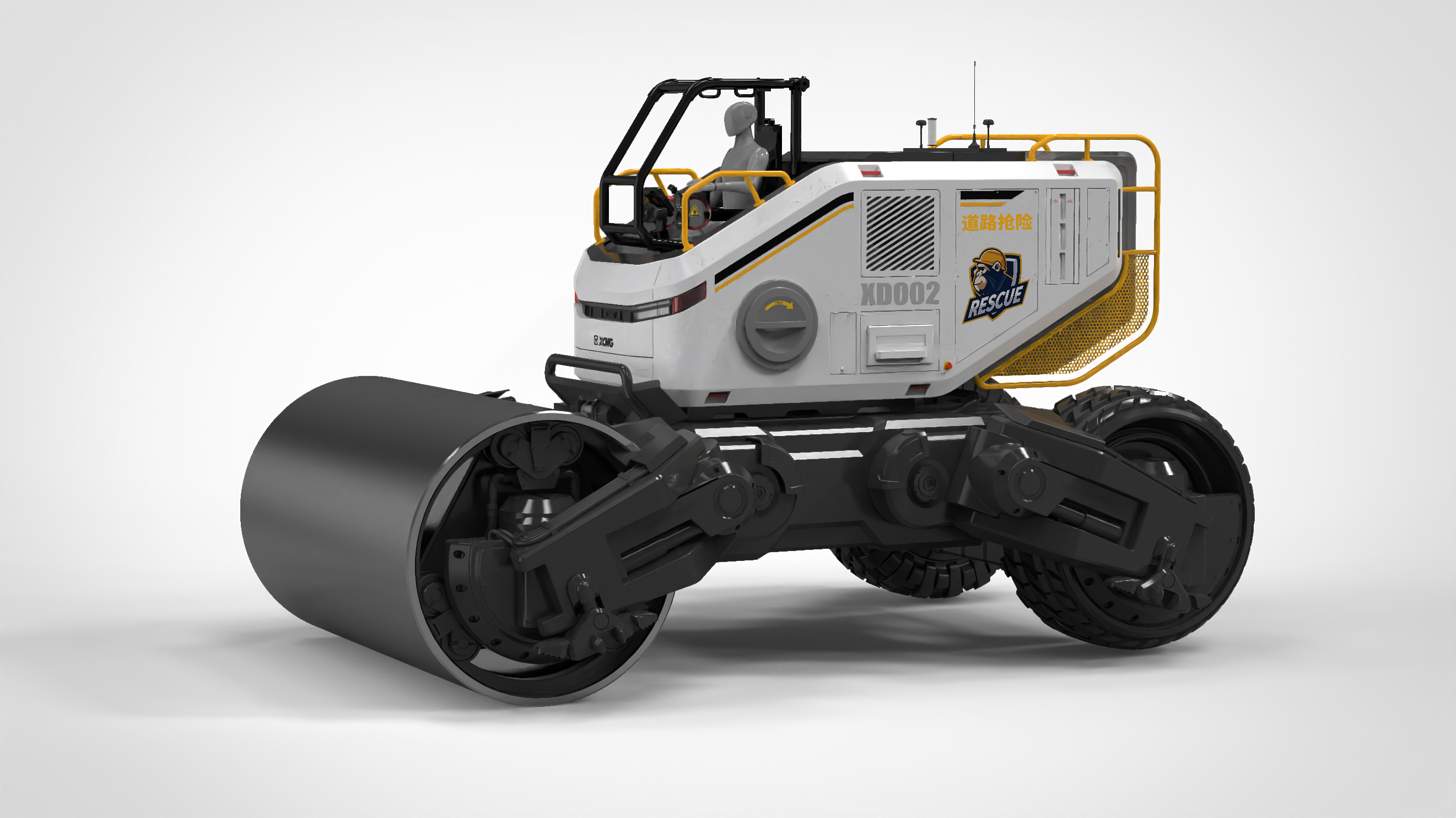 Design process，Design sketch，construction machinery，Roller，industrial design，Design，engineering design，machine design，