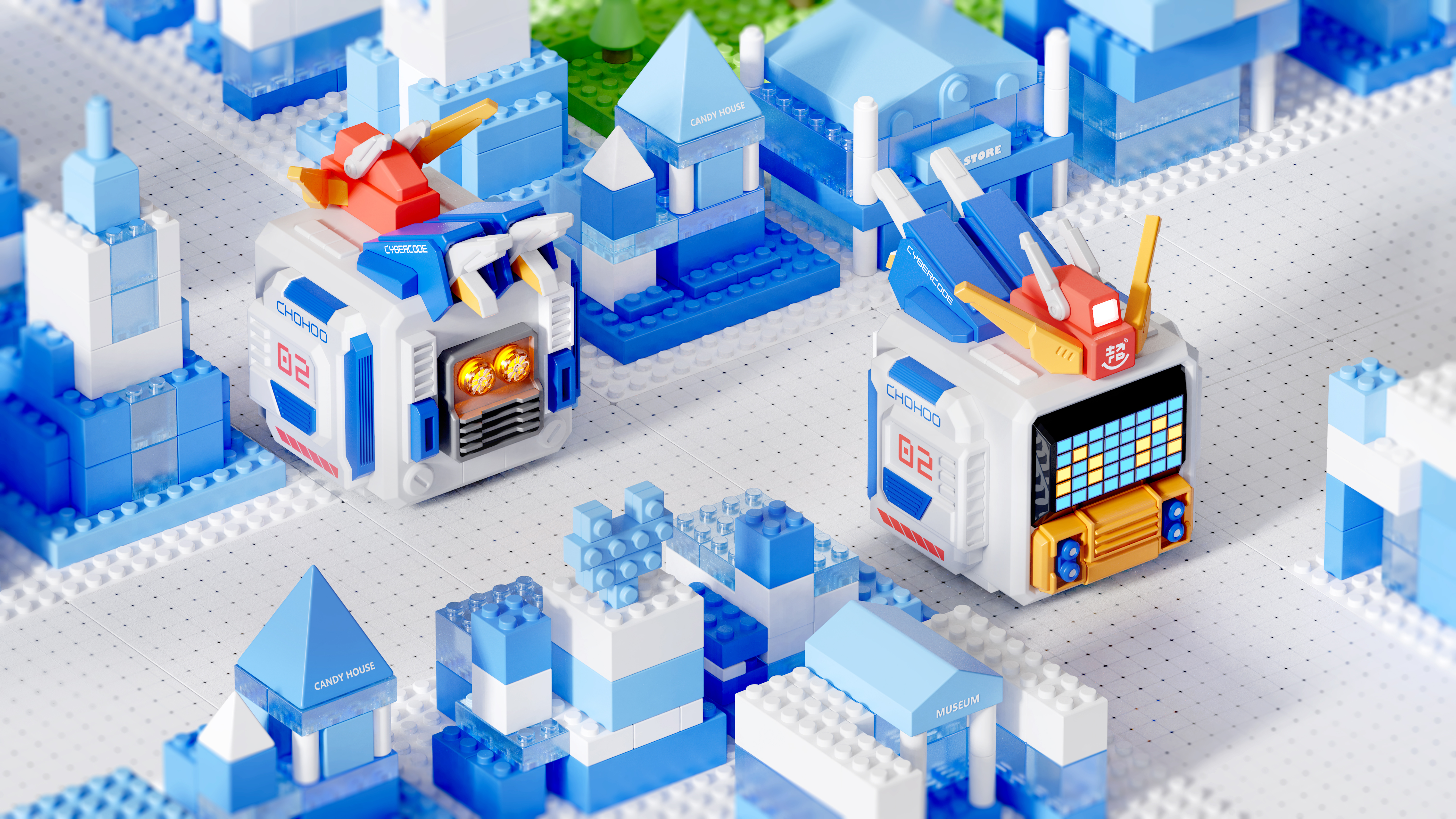 Intelligent toy，Children's Toys，programming，A&Z Design ，cybercode，robot，