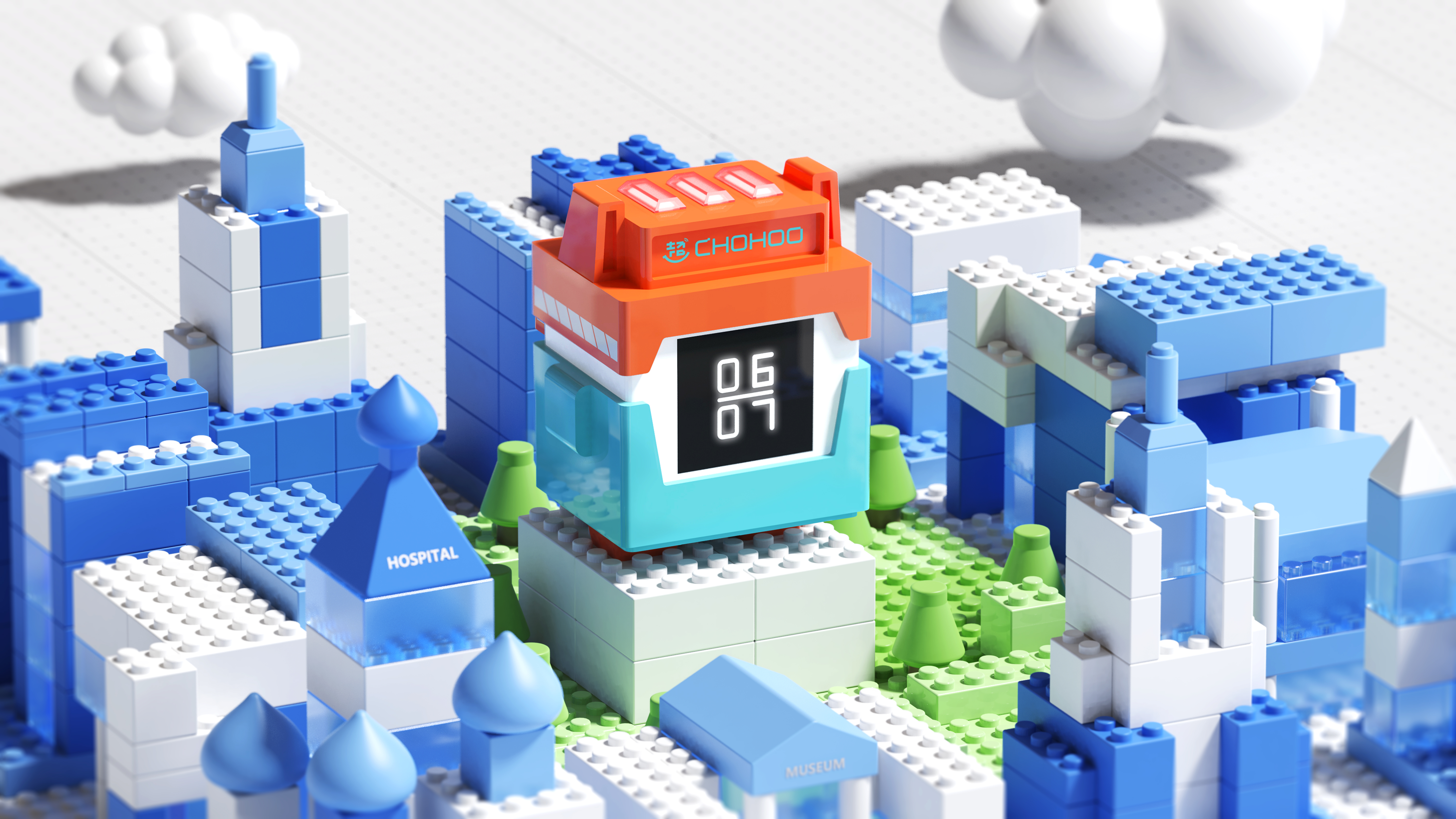 Intelligent toy，Children's Toys，programming，A&Z Design ，cybercode，robot，