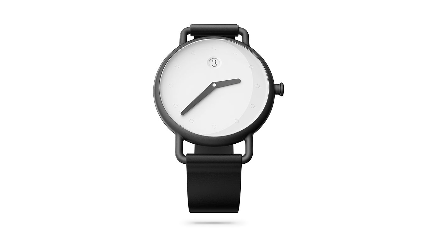 Wrist watch，concise，concept，