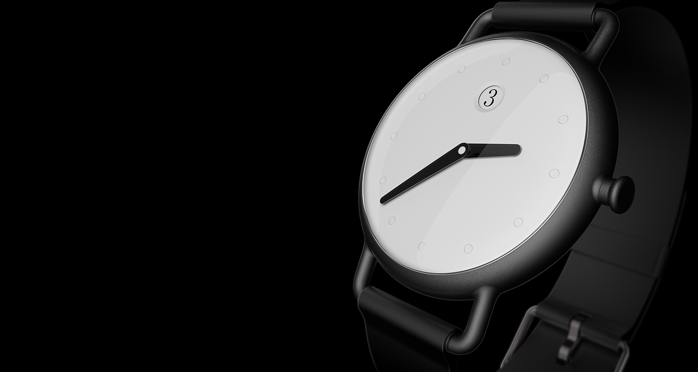 Wrist watch，concise，concept，