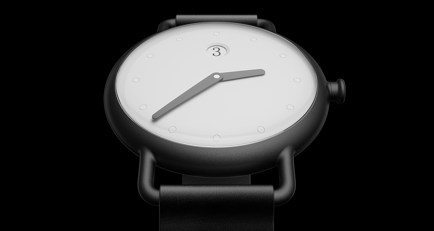 Wrist watch，concise，concept，