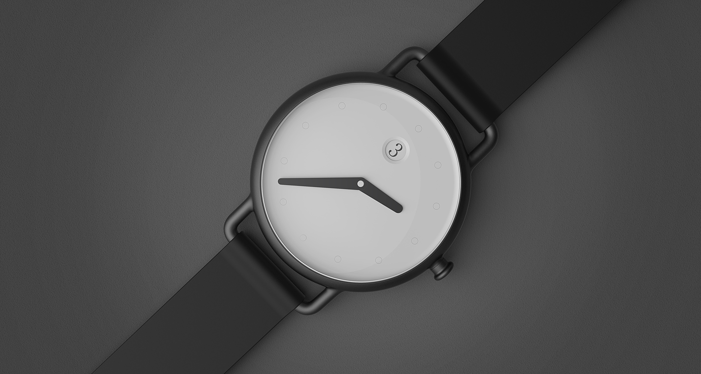 Wrist watch，concise，concept，