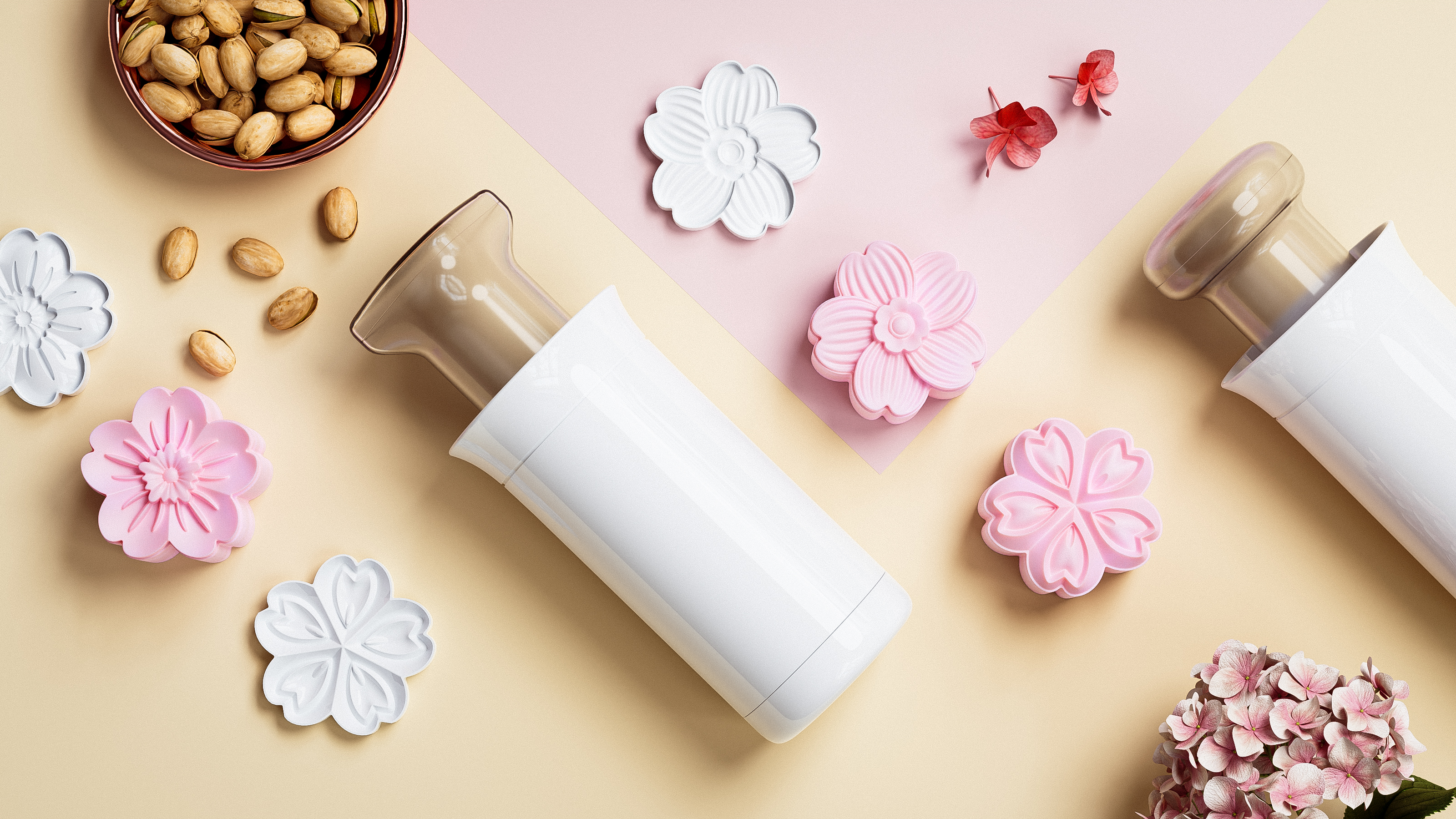 Moon Cake，Mid-autumn Festival，rhino，keyshot，Render，