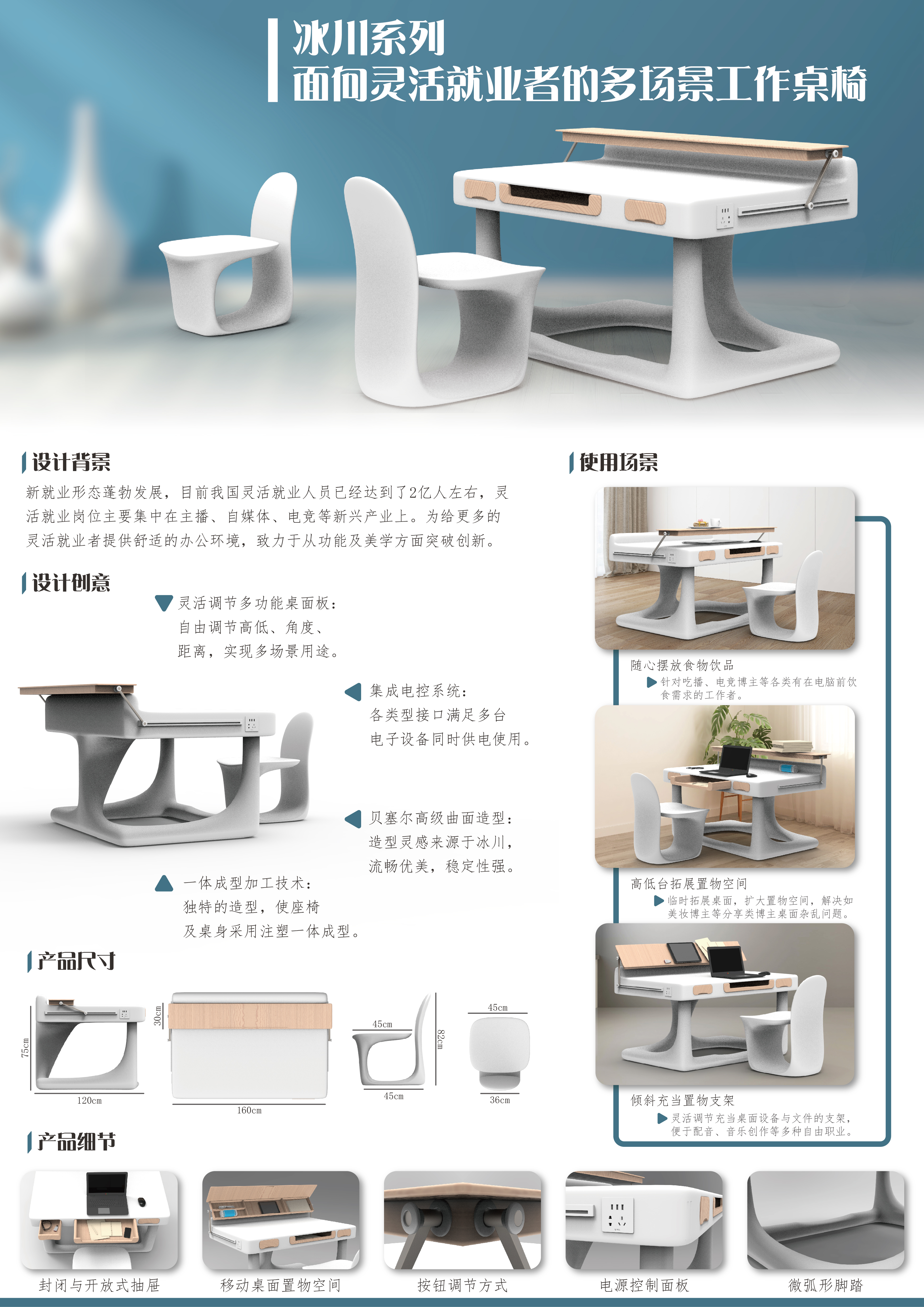 Industrial Design, Furniture Design, Student Works, Course Homework，