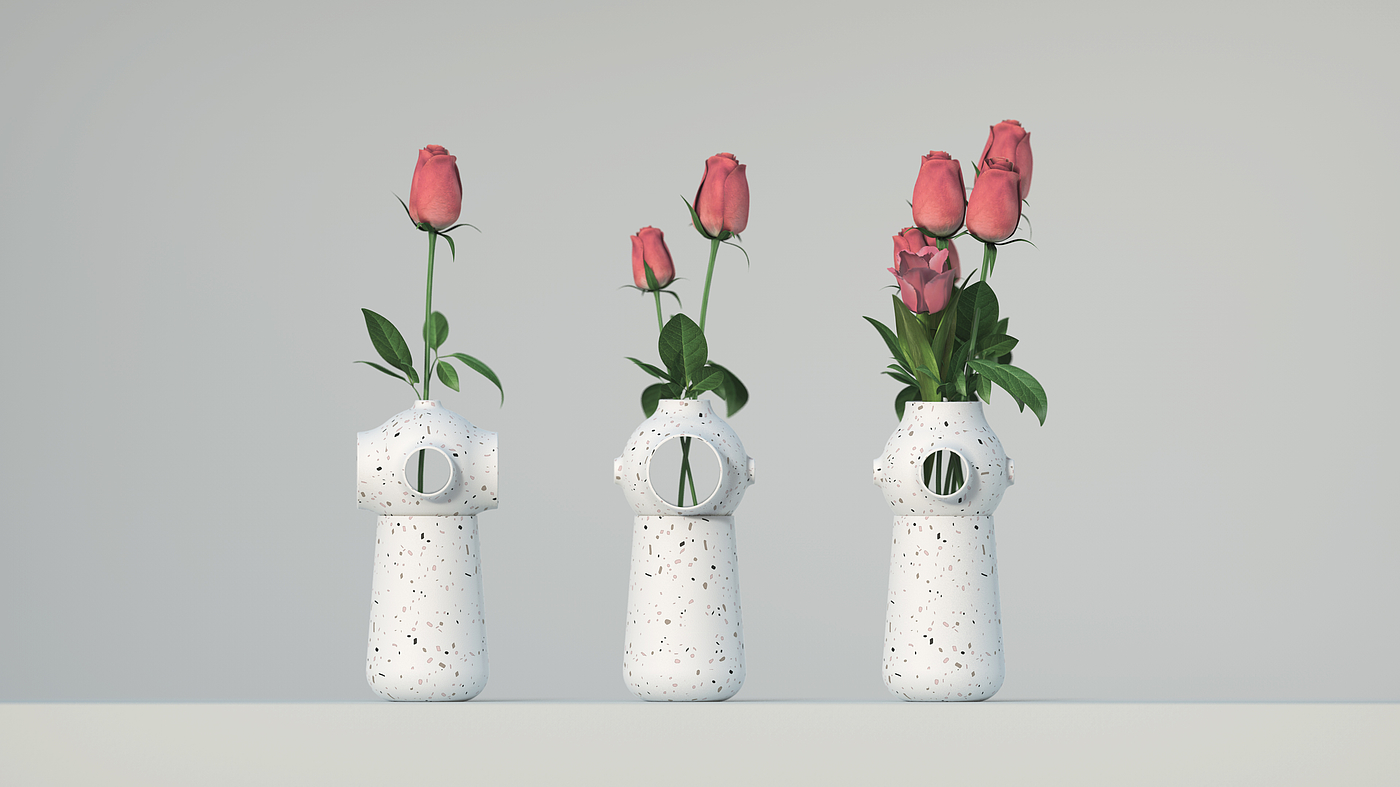 vase，Green design，Natural design，