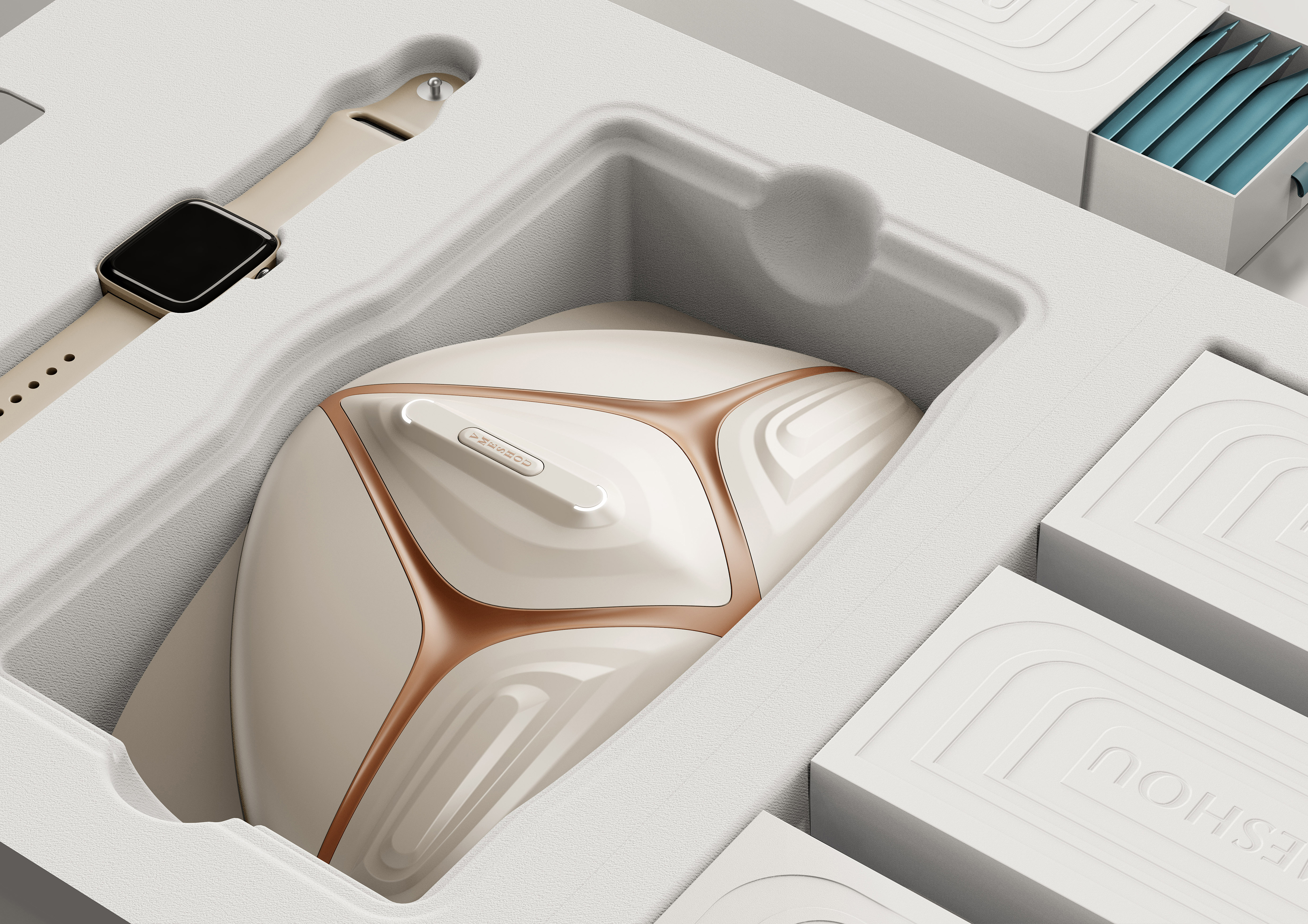 Heat wave design，product design，Modeling design，Massage apparatus，