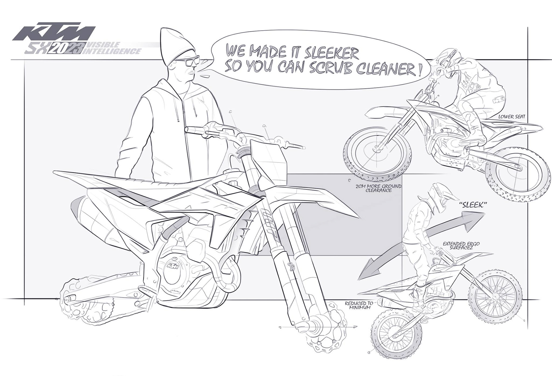 motorcycle，cross-country，ktm，Design，