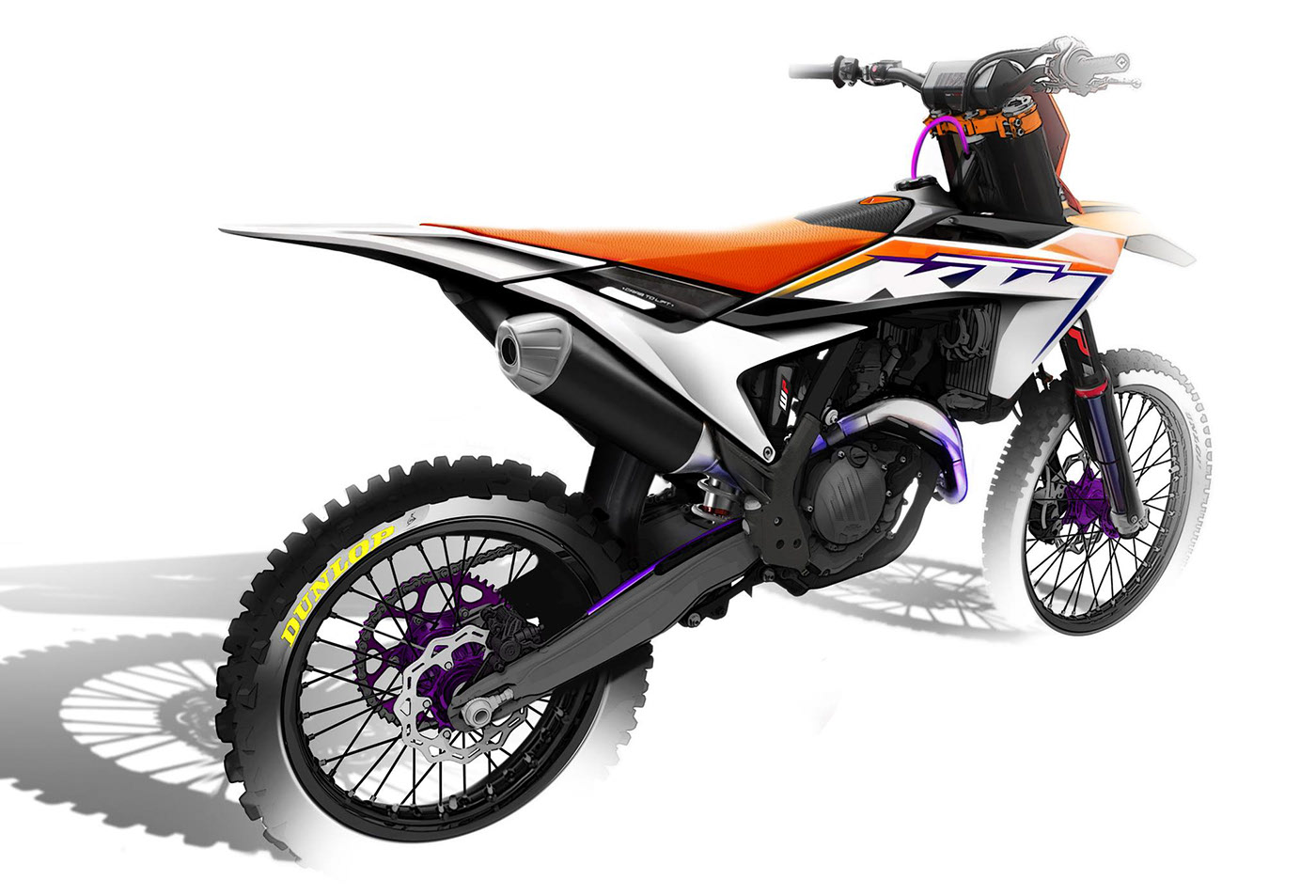 motorcycle，cross-country，ktm，Design，