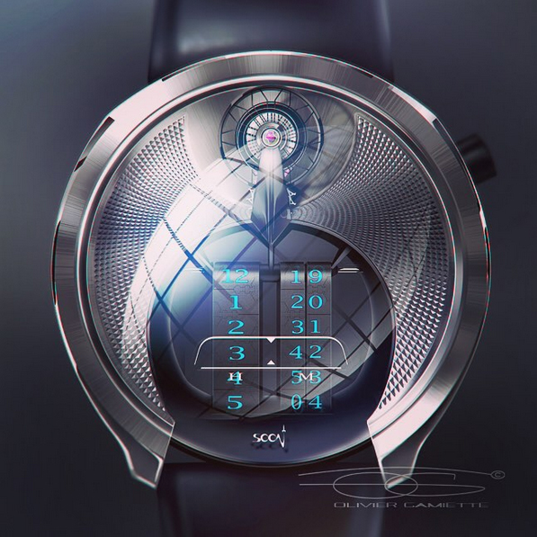 Wrist watch，Hand drawn，ps，Ubee ，conceptual design，design sketch，Sense of future，