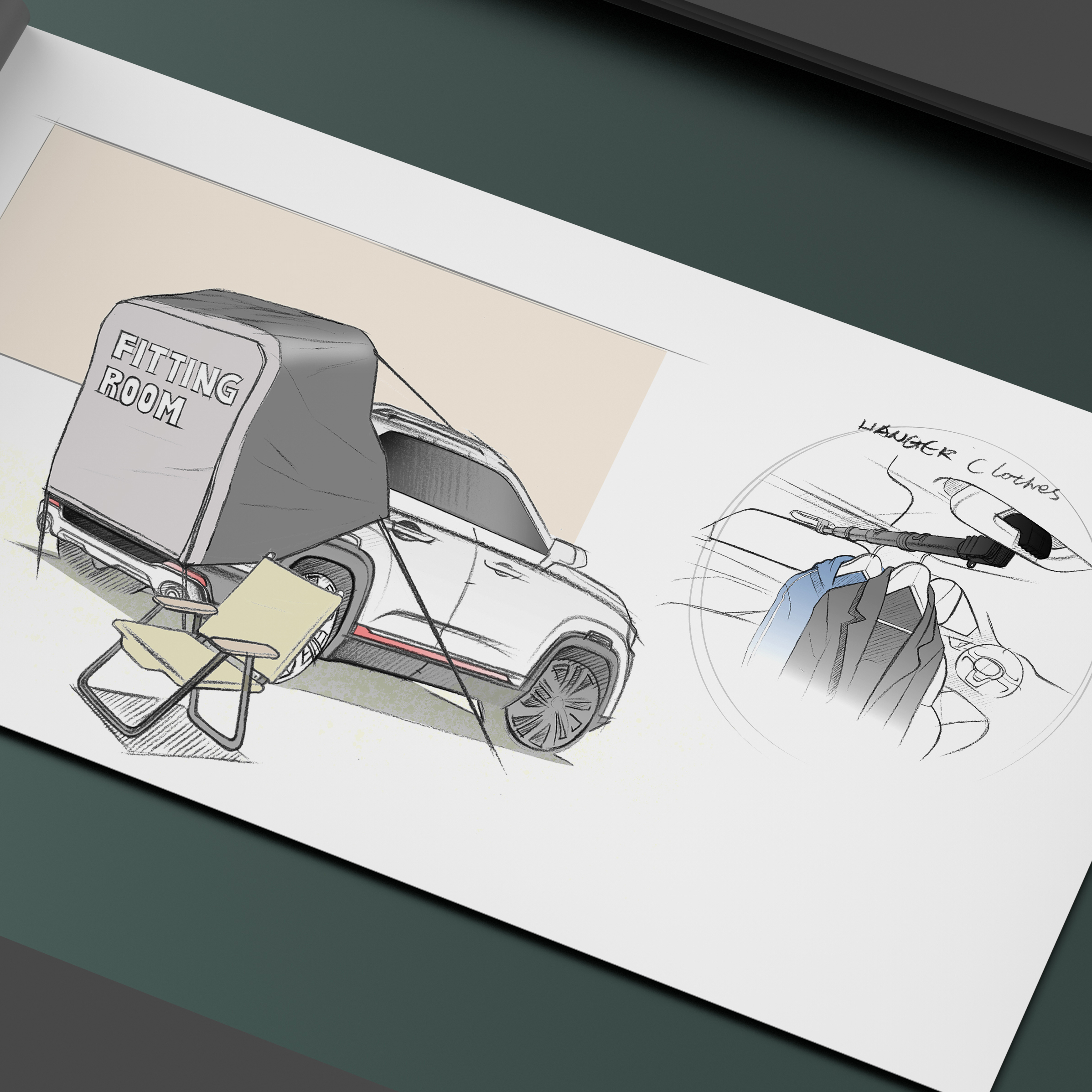 automobile，Hand drawn，The brochure，