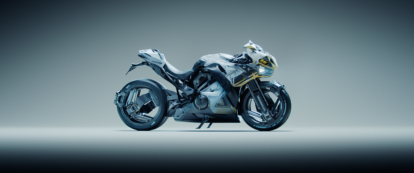 motorcycle，cgi，visualization，
