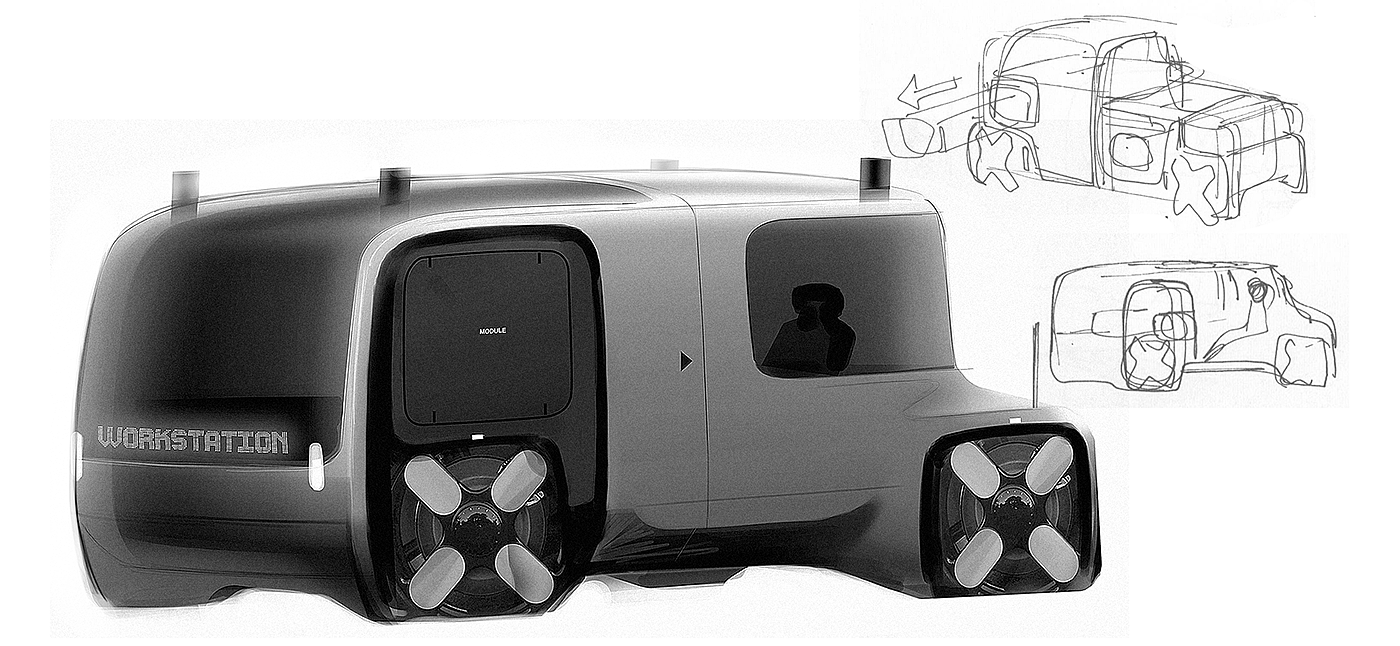 automobile，Box type，vehicle，originality，design，modeling，3d，