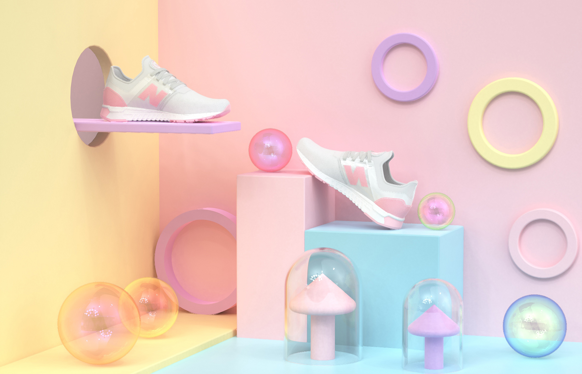 keyshot，sneakers，