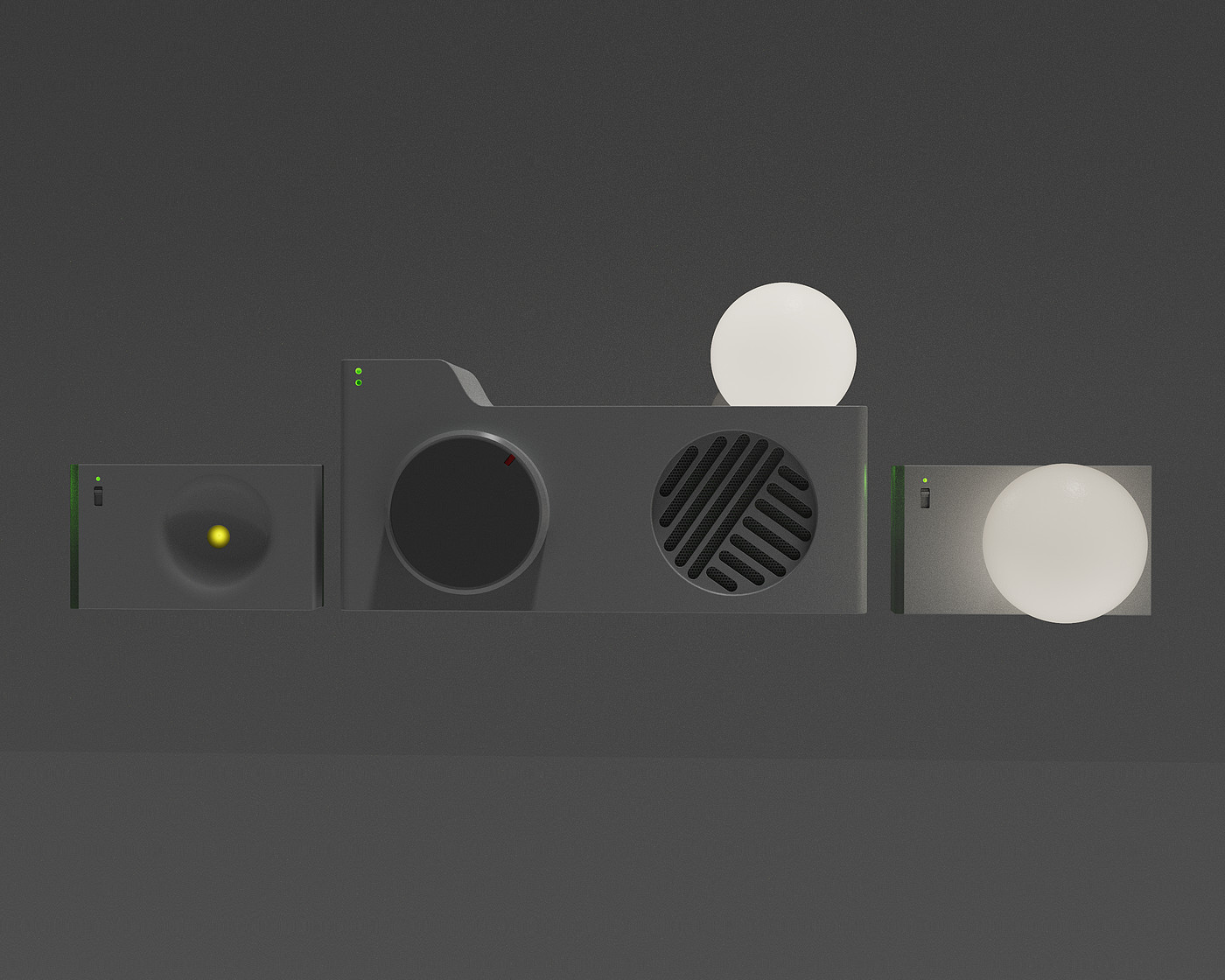Desktop products，industrial design，Happiness，Simplicity，slide，sound，Desk lamp，