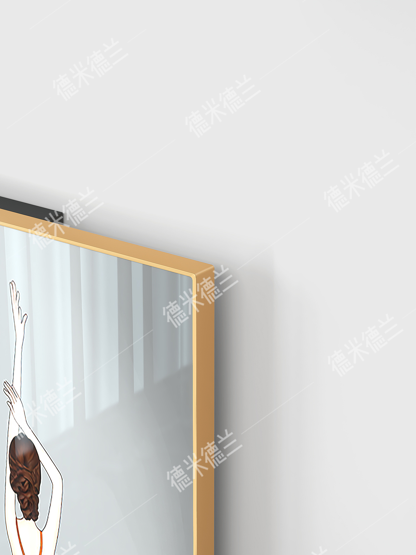 Landing Case: Wall Hanging Mirror，