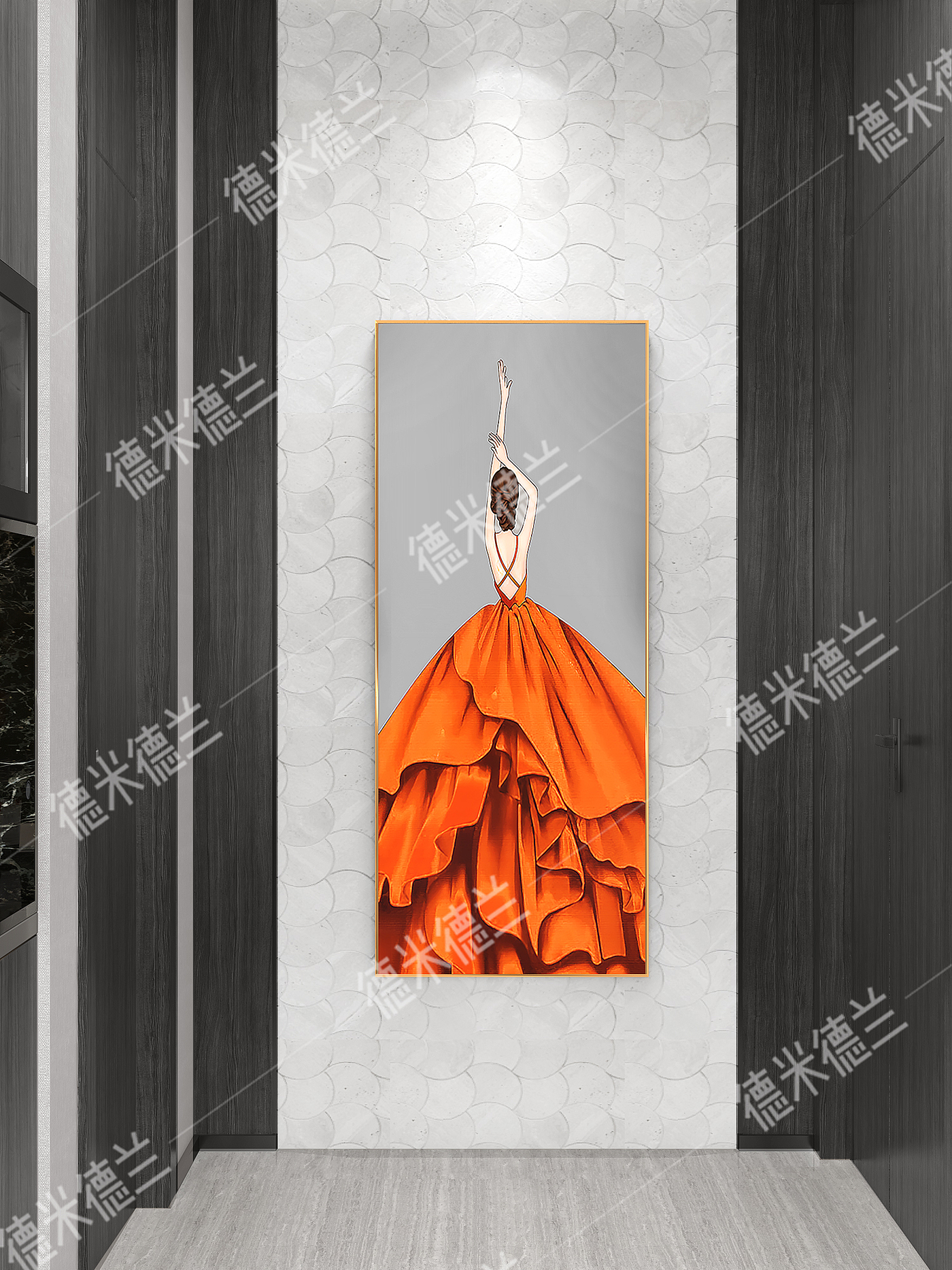 Landing Case: Wall Hanging Mirror，