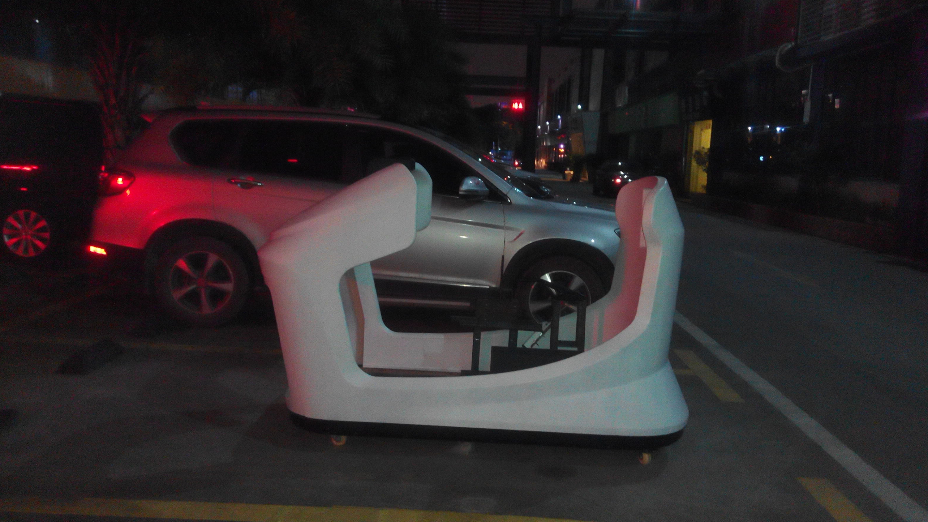 VR driving school training car，