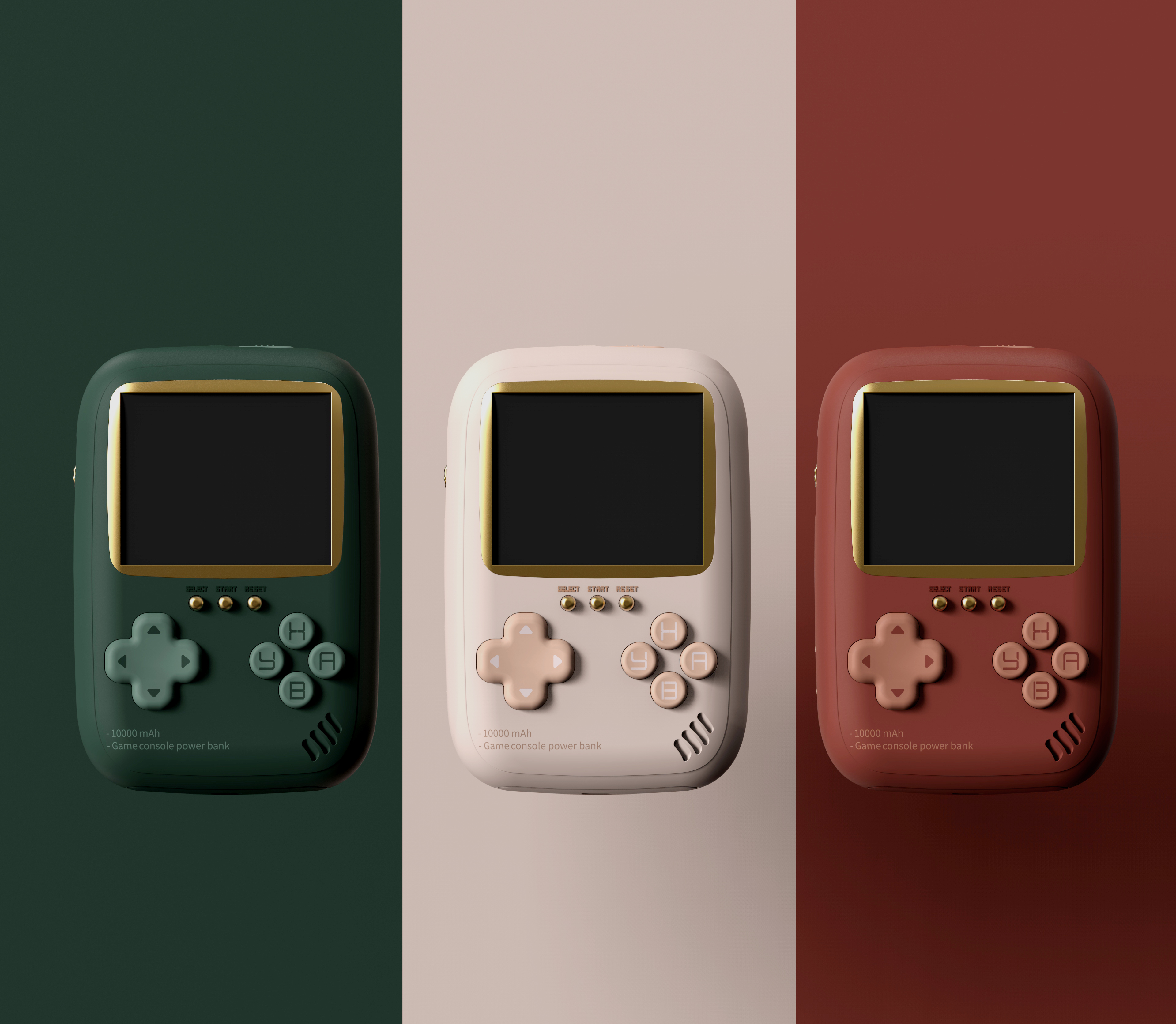 product design，portable battery，Handheld game console，Retro Design ，