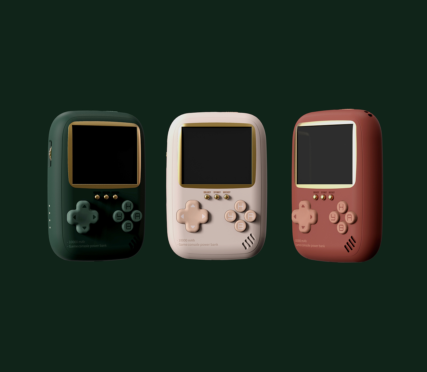 product design，portable battery，Handheld game console，Retro Design ，