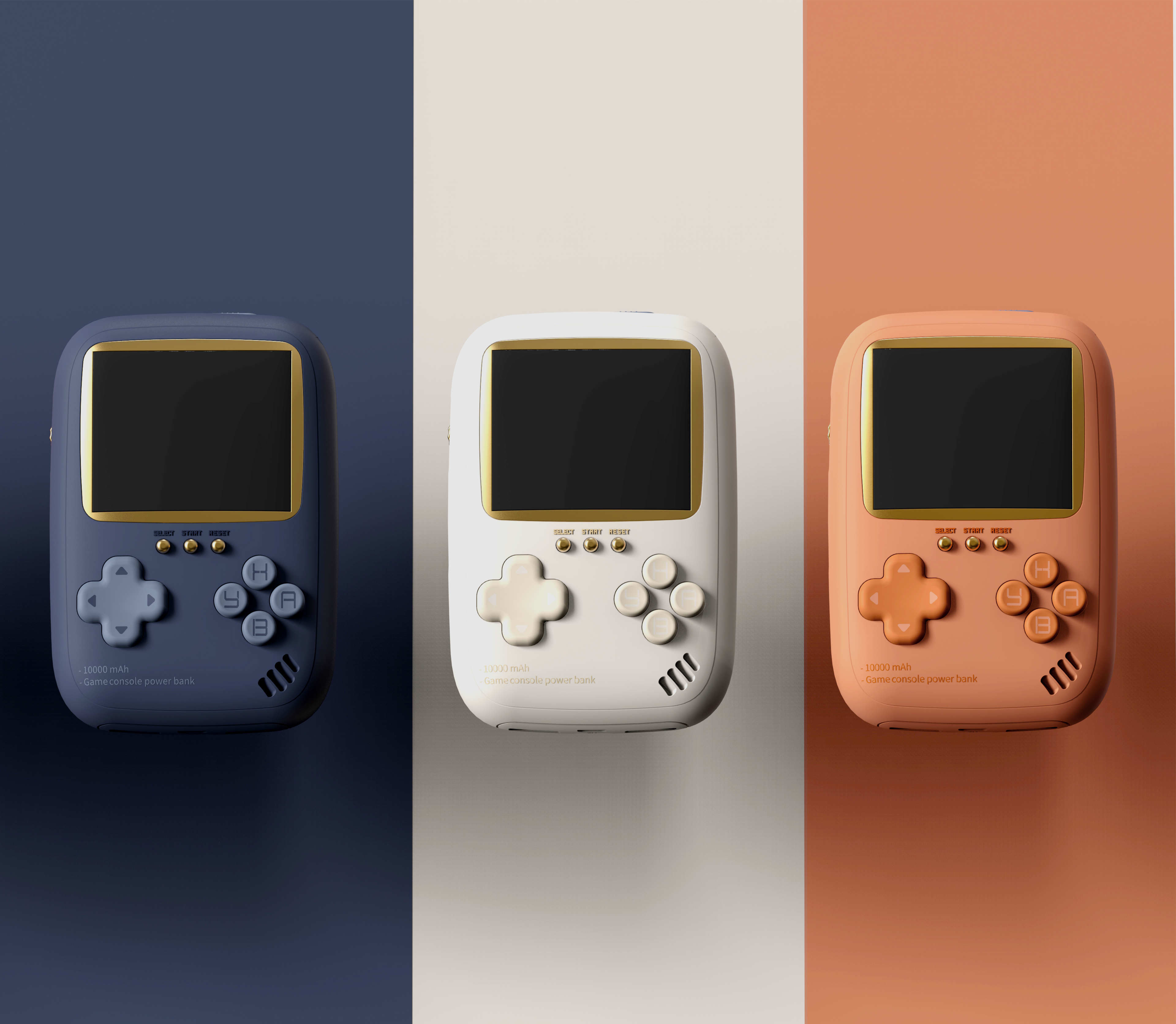 product design，portable battery，Handheld game console，Retro Design ，