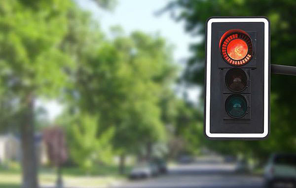 red light，traffic lights，count down，red dot，hommization，Traffic jam，